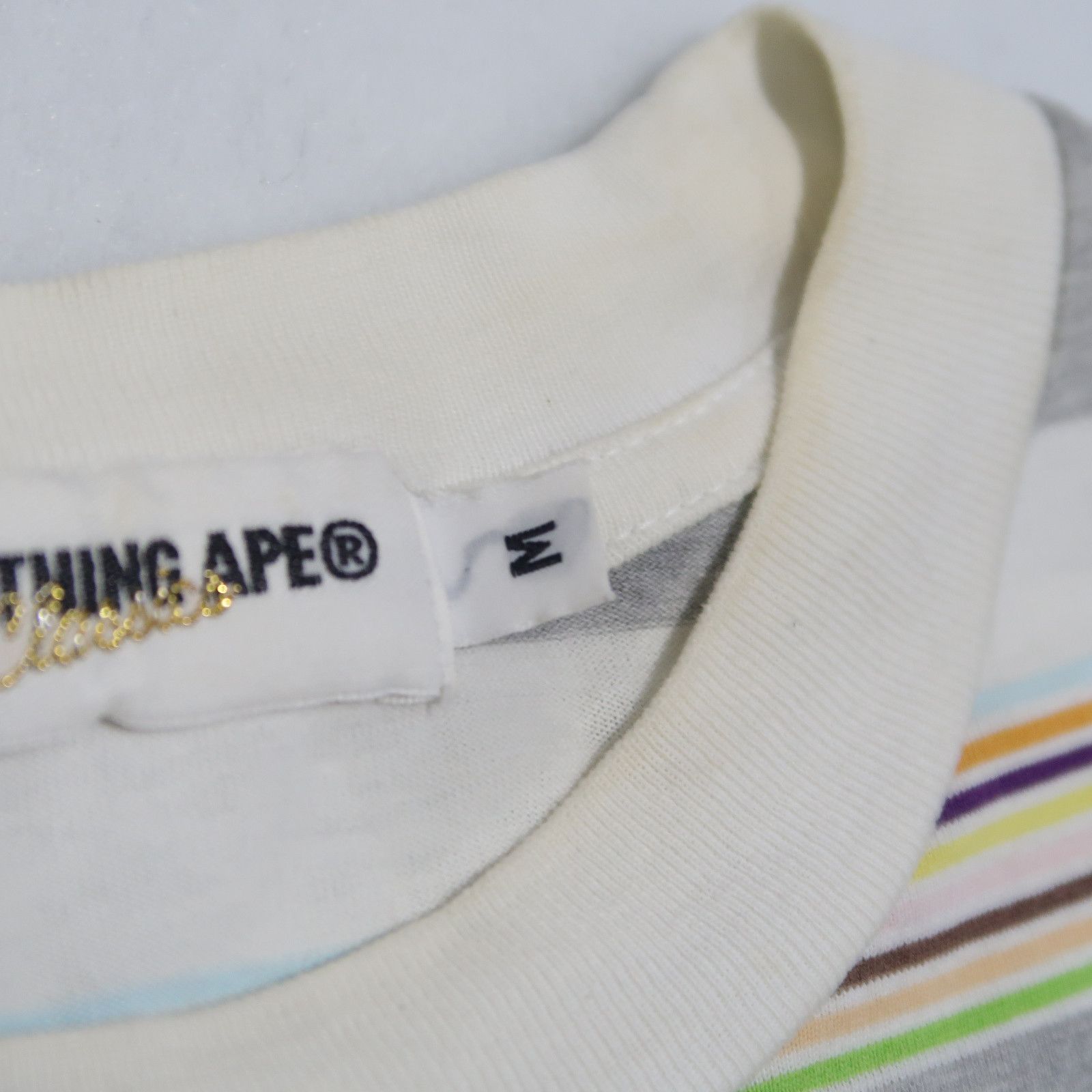 Bape 2008 OG Bape Psychedelic Prisoner Stripe Long Sleeve Size US M / EU 48-50 / 2 - 5 Thumbnail