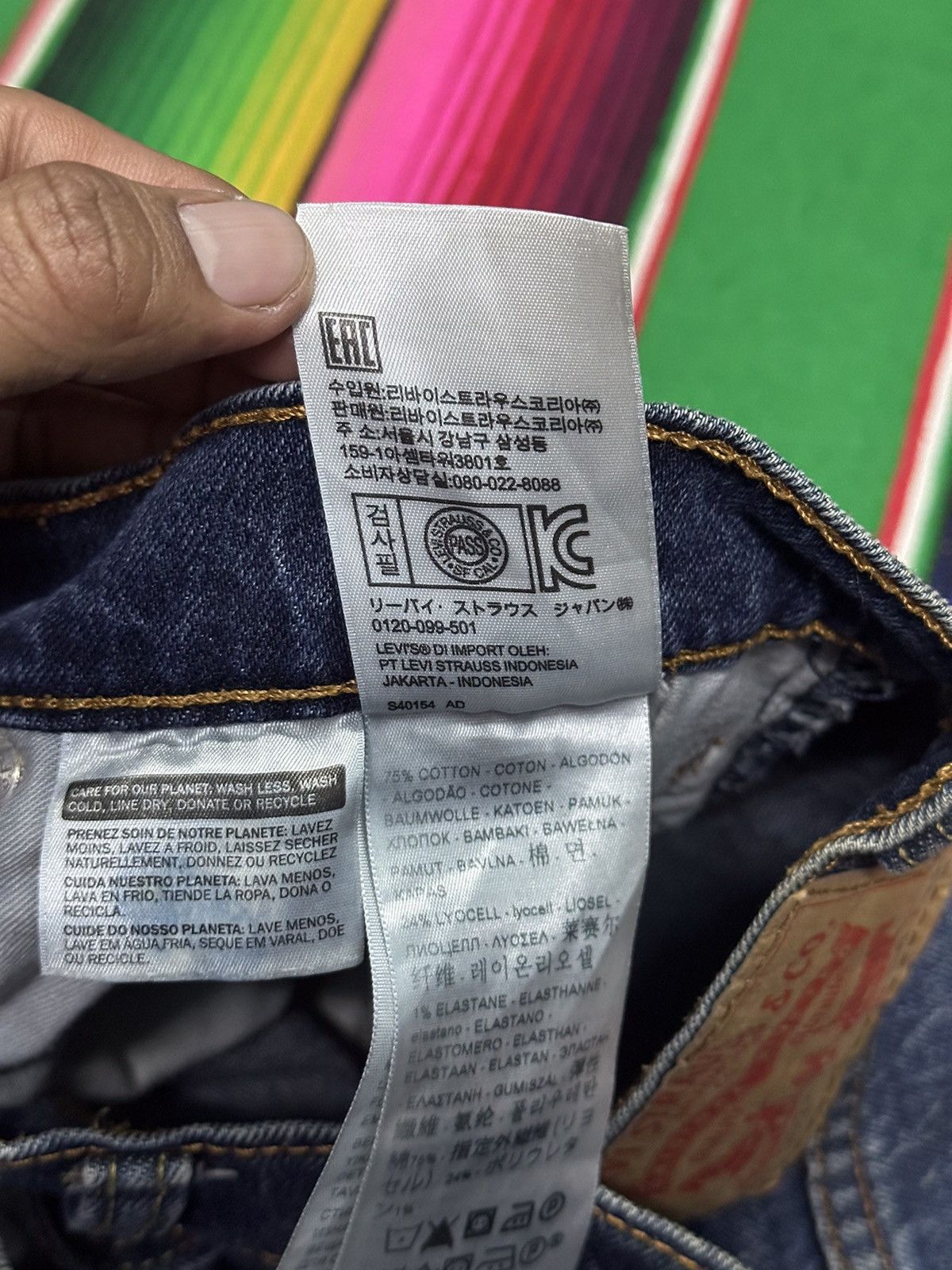 Levi's Vintage Clothing 💥Levis💥502 distress Crazy design 💥 Size US 36 / EU 52 - 8 Thumbnail