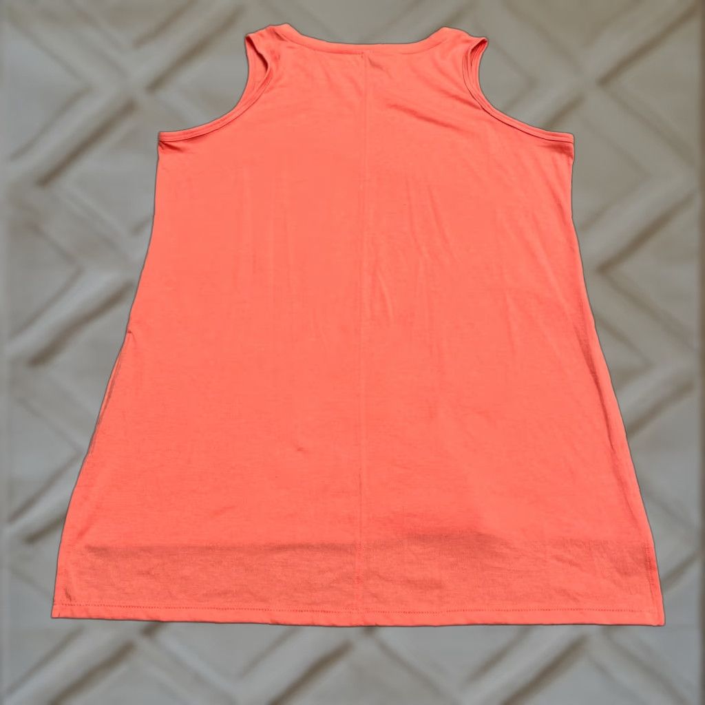 Vintage Bobbie Brooks Basic Tunic Tank Top Womnes Large Orange Sleeveless Slit Tank Casual Shirt Womens L Orange Sleeveless Tunic Bobbie Brooks Size L / US 10 / IT 46 - 1 Thumbnail