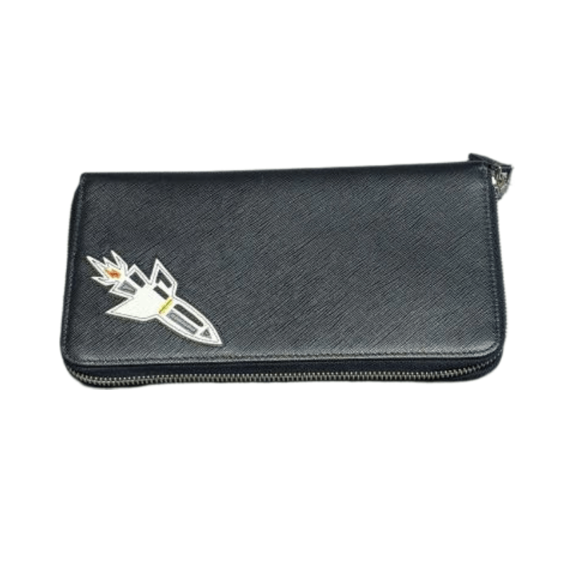 Prada PRADA Rocket Embroidery Saffiano Wallet ONE SIZE Size ONE SIZE - 1 Thumbnail