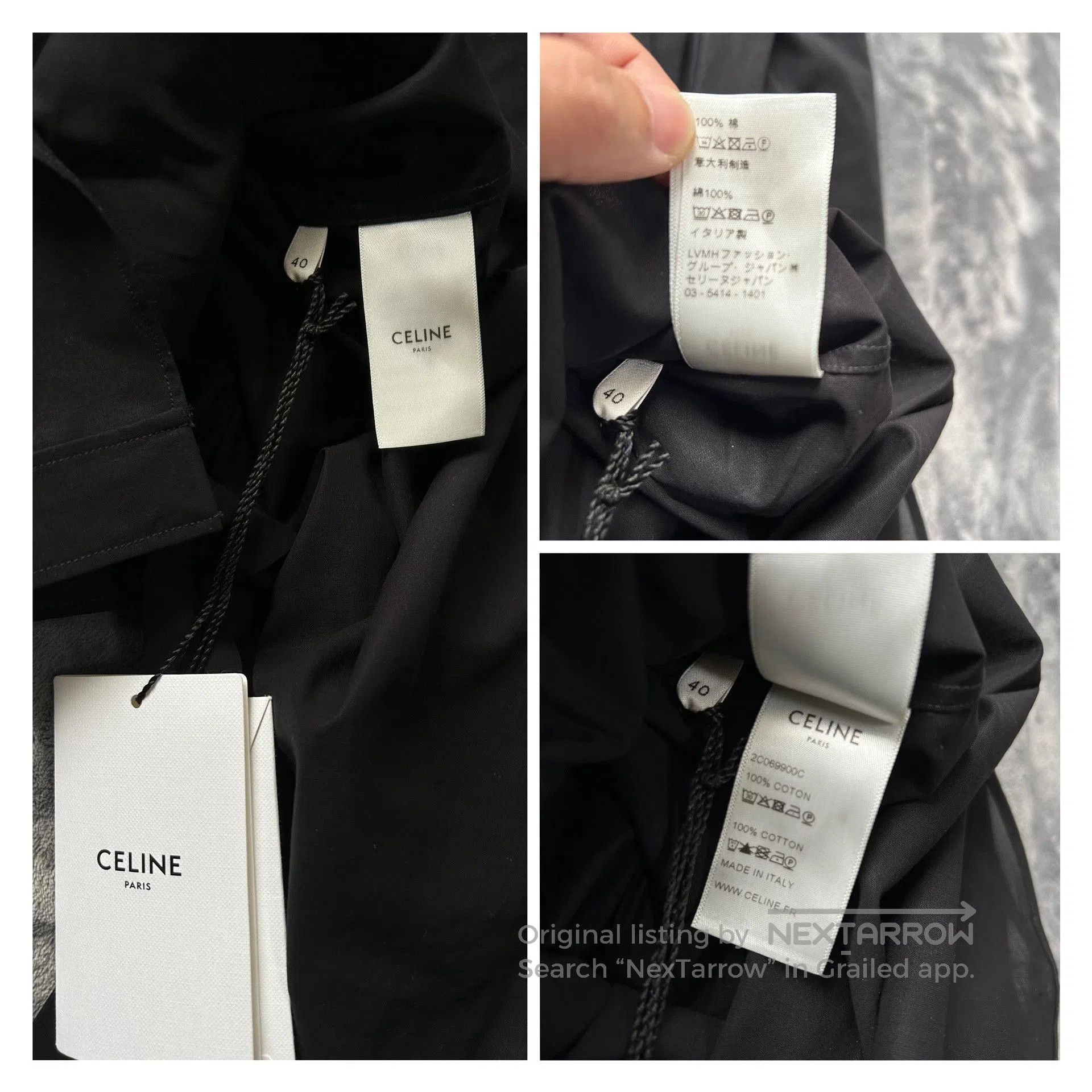 Hedi Slimane Celine by Hedi Slimane Black Shirt. Size US XXS / EU 40 - 9 Thumbnail