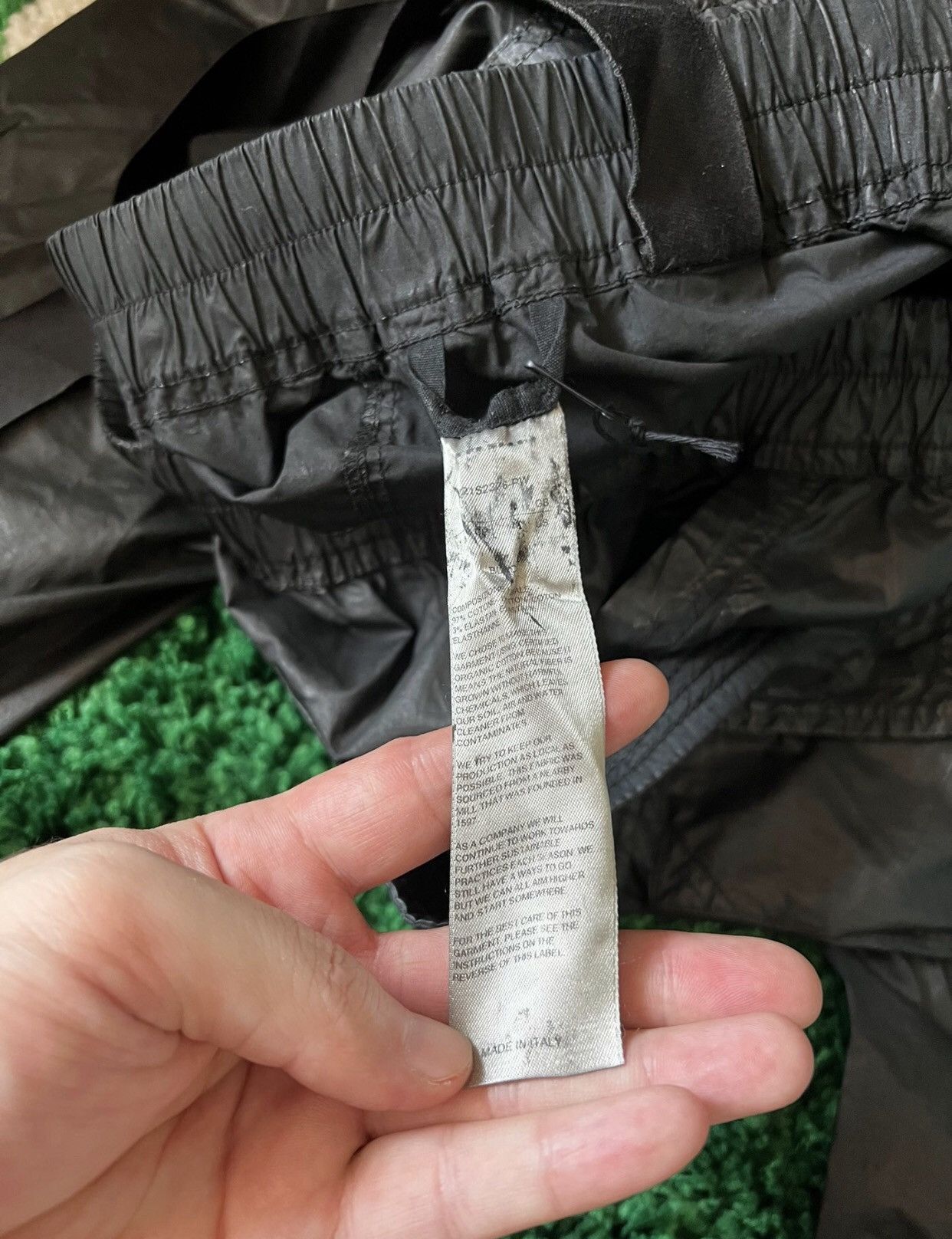 Rick Owens Rick Owens Drkshdw 21ss nylon ribbon double loop pants Size US 32 / EU 48 - 4 Thumbnail