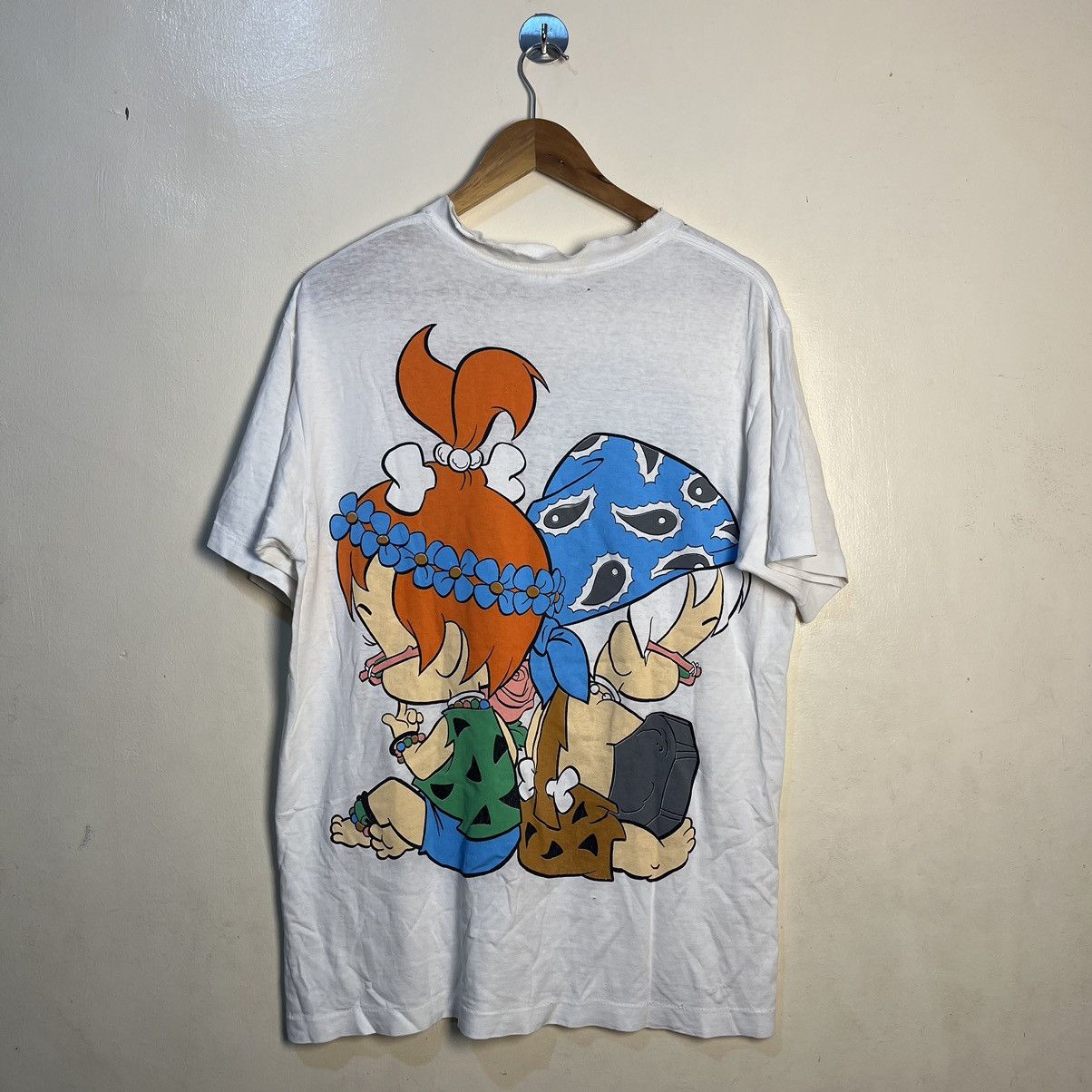 Vintage Vintage 90's Hanna Barbera The Flintstones Shirt Size US L / EU 52-54 / 3 - 11 Thumbnail