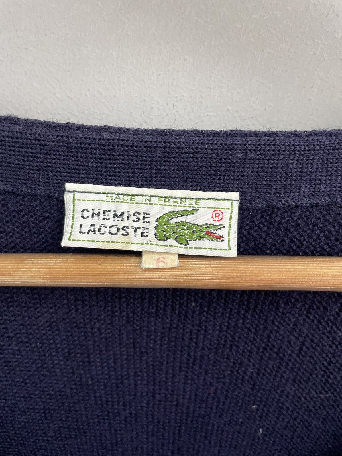 Lacoste Vintage Lacoste Chemise wool cardigan old money style y2k Size US L / EU 52-54 / 3 - 6 Thumbnail