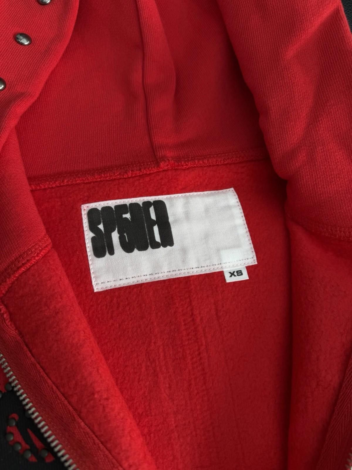 Sp5der Sp5der Worldwide Red Zip Up Studded Hoodie Size XS (NEW) Size US XS / EU 42 / 0 - 7 Thumbnail