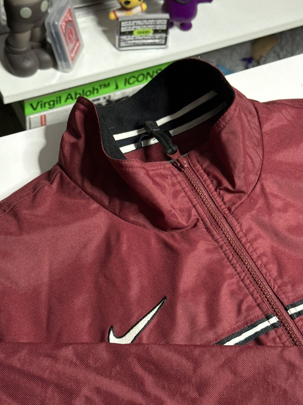 Nike VINTAGE Y2K Nike Heavy Stadium Jacket “Burgundy” [L] PREOWNE Size US L / EU 52-54 / 3 - 4 Thumbnail