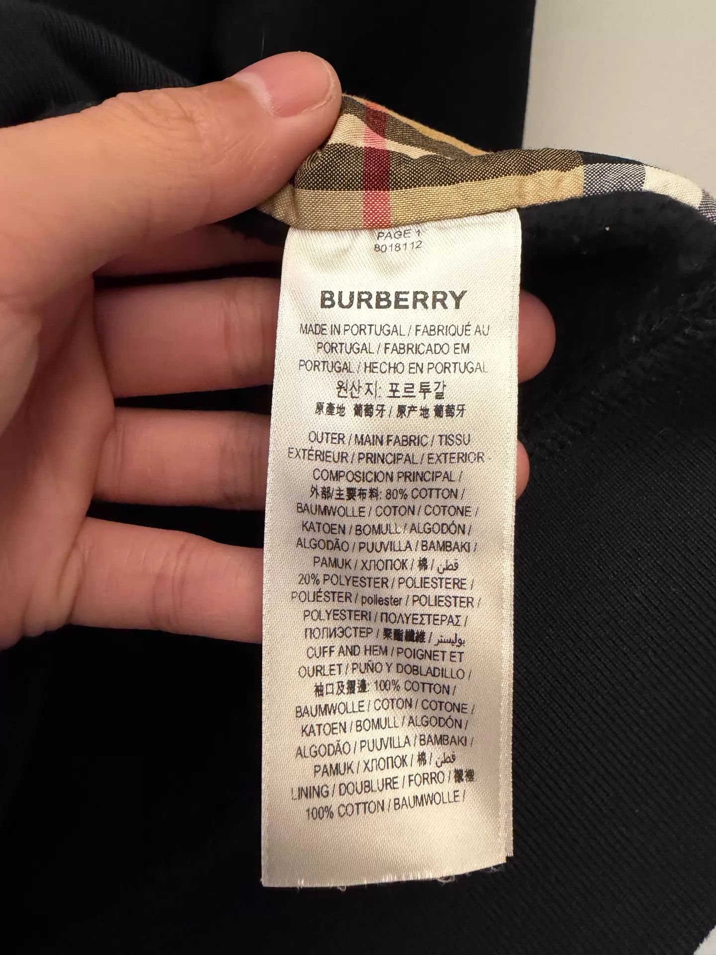 Burberry Burberry FW24 Classic Embroidered Logo Men's Hoodie Jkt Size US L / EU 52-54 / 3 - 5 Thumbnail
