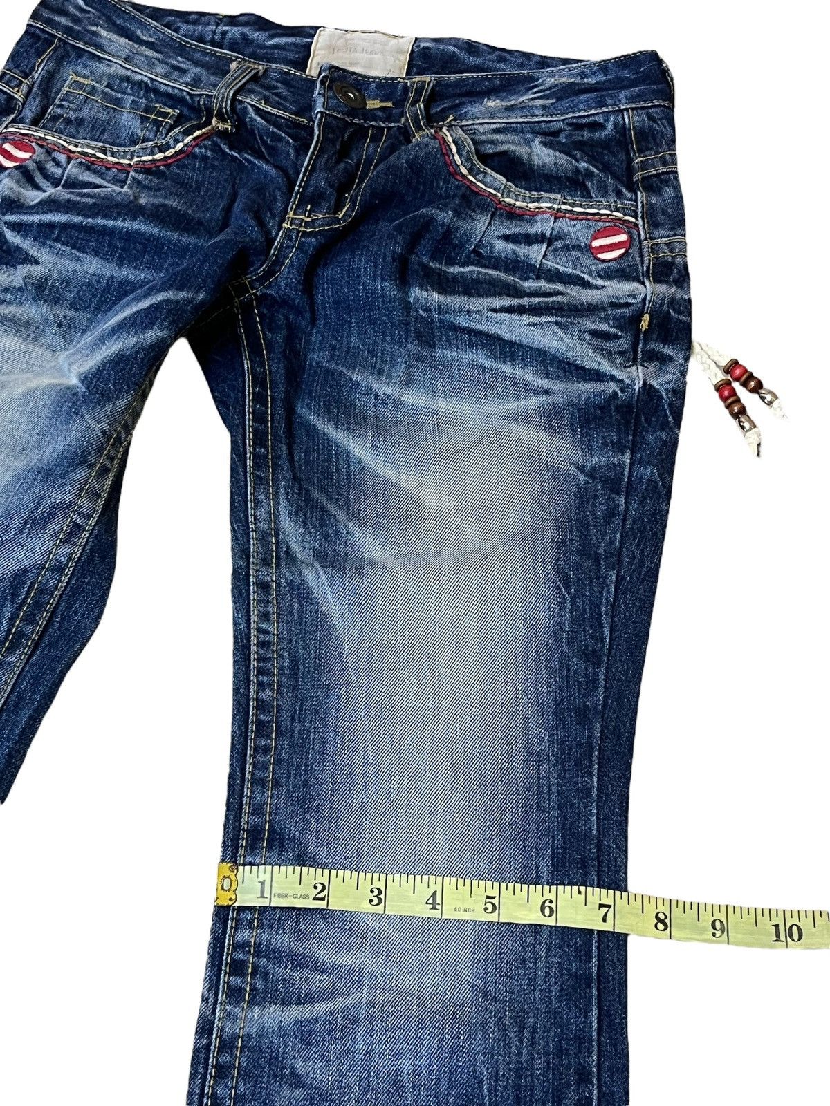 Japanese Brand JAPANESE CULT YOSHITOMO NARA LOLITA LOWRISE FLARE JEANS Size US 31 - 16 Thumbnail