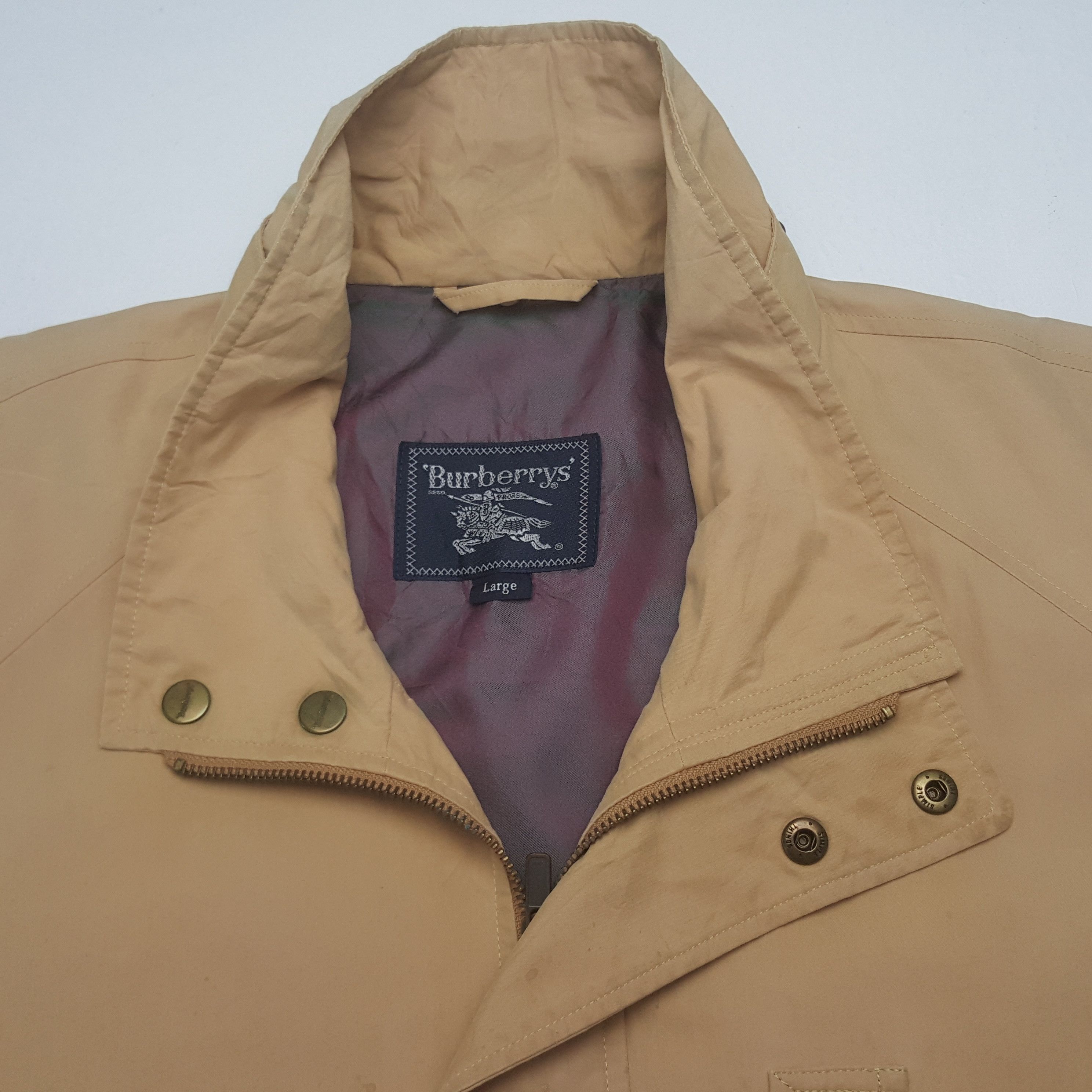 Burberry Vintage Burberrys Custom Spell Out Zipper Jacket Size US L / EU 52-54 / 3 - 5 Thumbnail