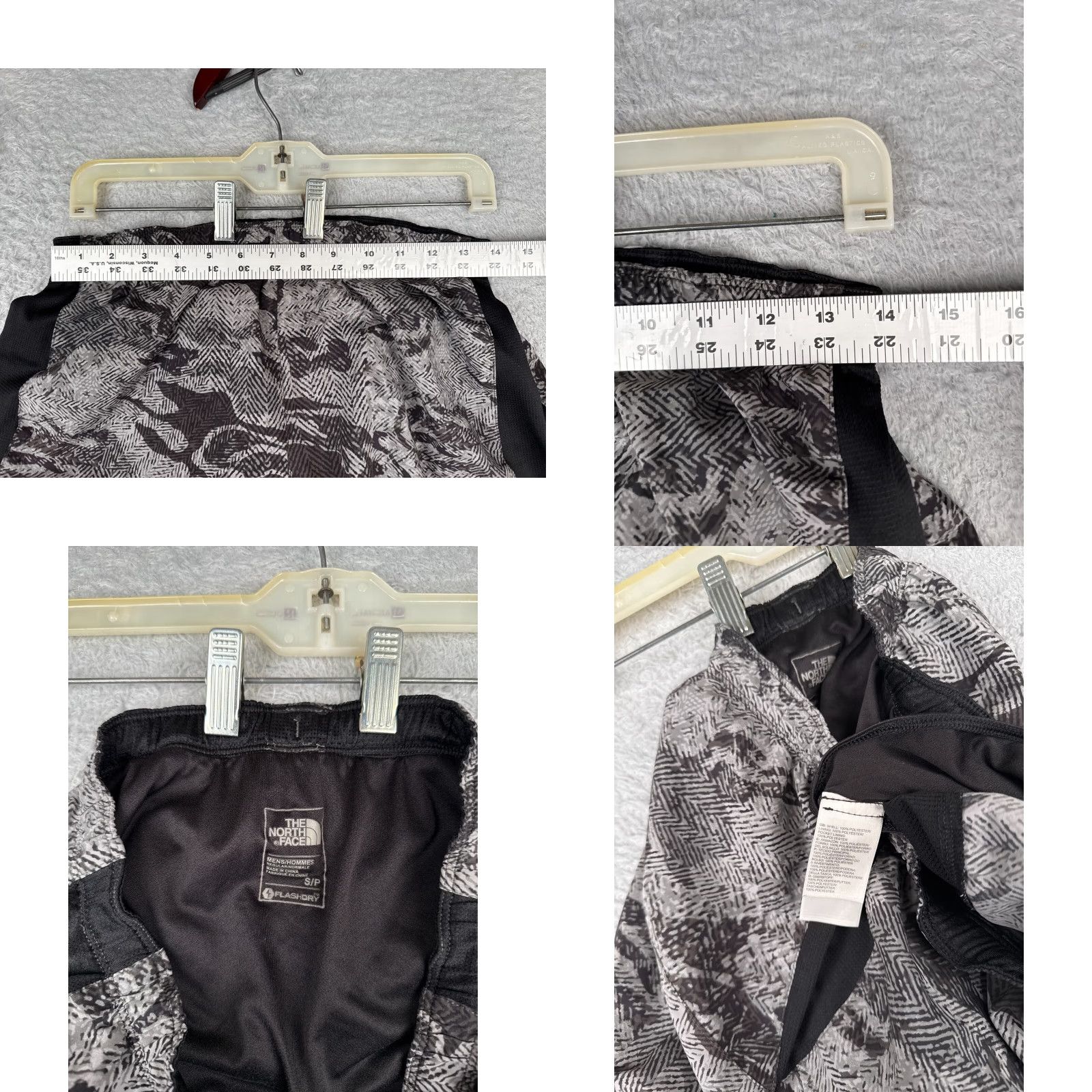 The North Face The North Face Shorts Mens Small Gray Lined Elastic Waist Polyester Blend READ Size US 29 - 8 Thumbnail