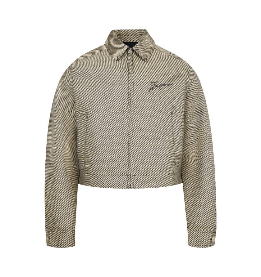 Jacquemus o1h1sh11225 Canevas De-Nimes Denim Jacket in Nevy Blue Size US L / EU 52-54 / 3 - 1 Thumbnail