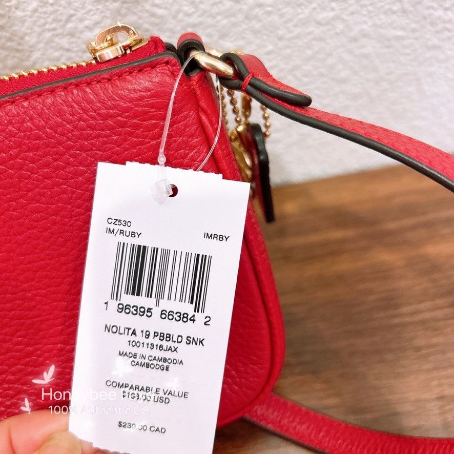 Coach New Year Nolita 19 With Snake Charm CZ530 Size ONE SIZE - 7 Thumbnail