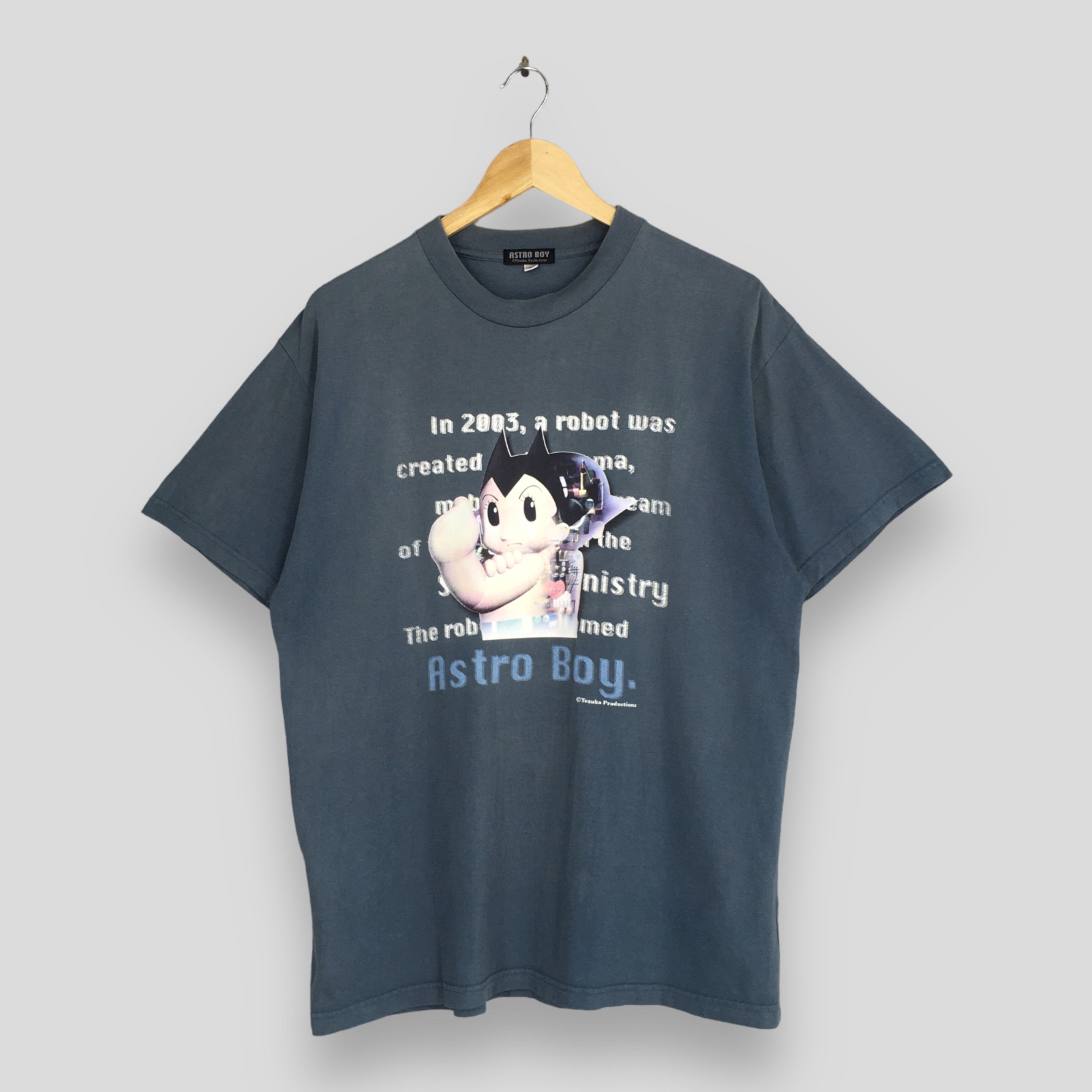 Vintage Astro Boy Mighty Atom Japanese Anime T shirt Large