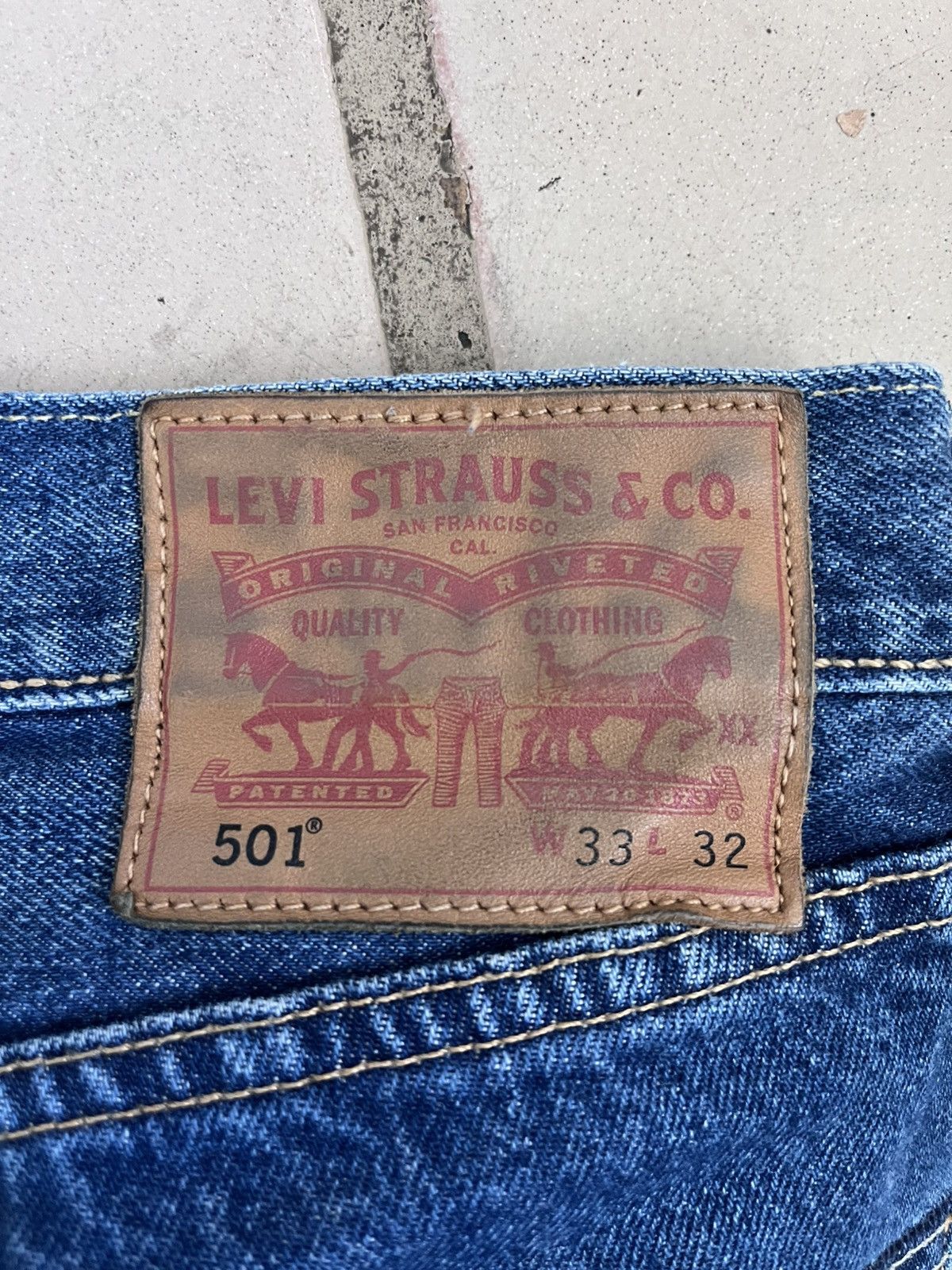 Levi's Selvedge Levi’s 501 33x32 White Oak Cone Denim Size US 33 - 2 Thumbnail