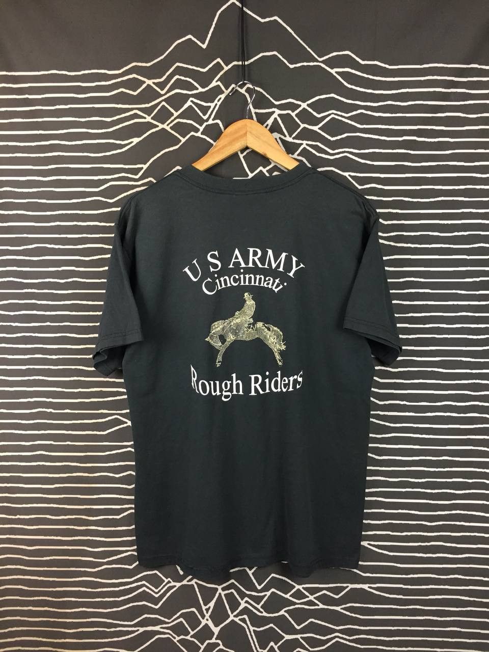 Vintage Vtg 90s 00s US Army Cincinnati Rough Riders Tee Size US L / EU 52-54 / 3 - 2 Thumbnail
