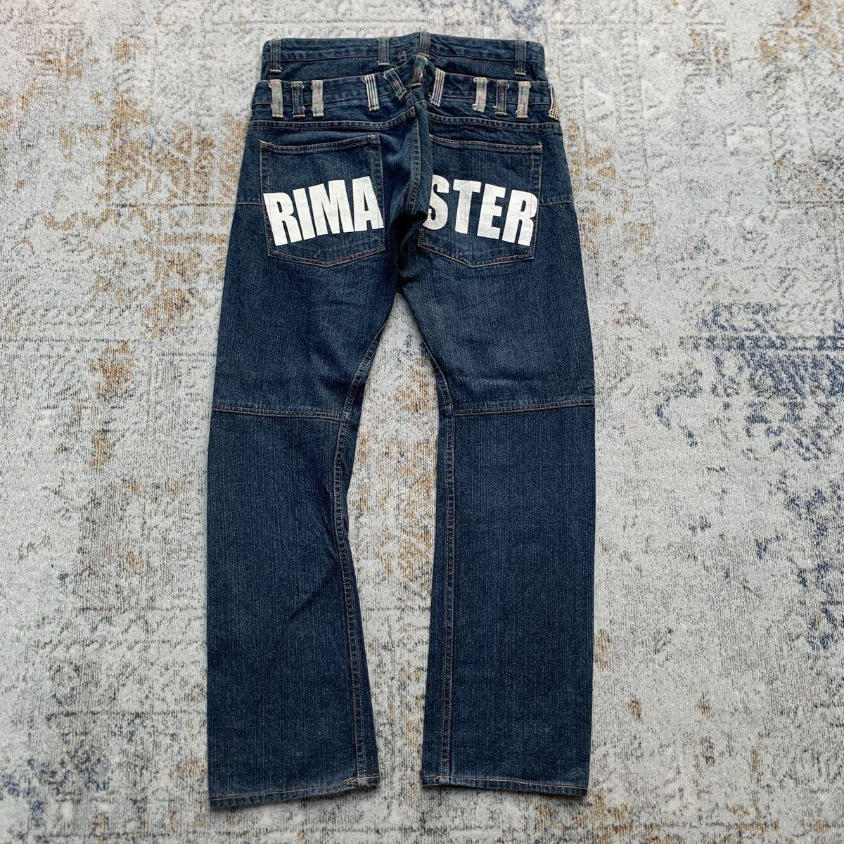 Japanese Brand Rare Vintage Double Waist Rimaster Printed Artisan Jeans Size US 34 / EU 50 - 4 Thumbnail
