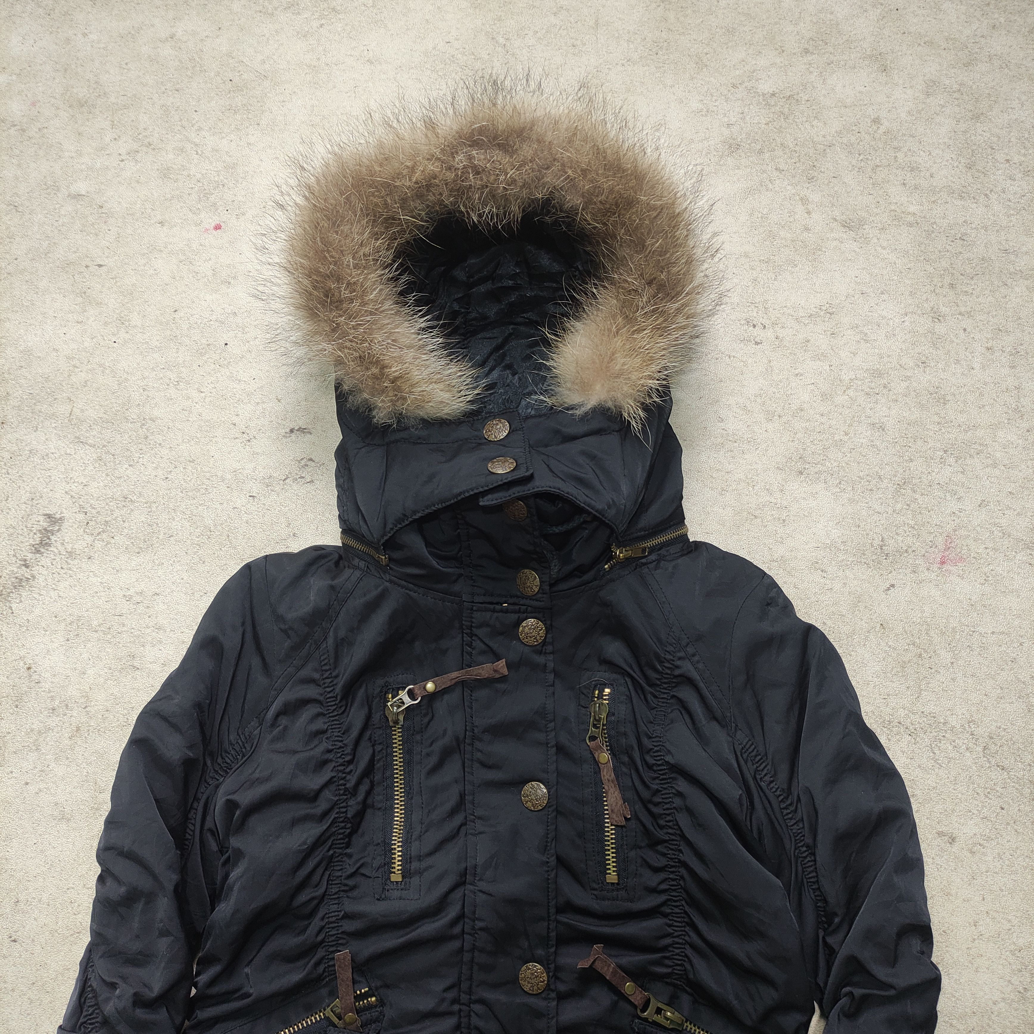 If Six Was Nine Cecil McBee Archive Fur Hood Jacket - 2000s Rare!! Size US M / EU 48-50 / 2 - 3 Thumbnail