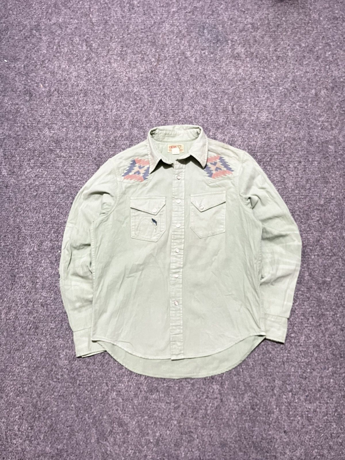 RRL Ralph Lauren ❌❌SOLD❌❌Vintage RRL Western Wear Longsshirt Size US M / EU 48-50 / 2 - 7 Thumbnail