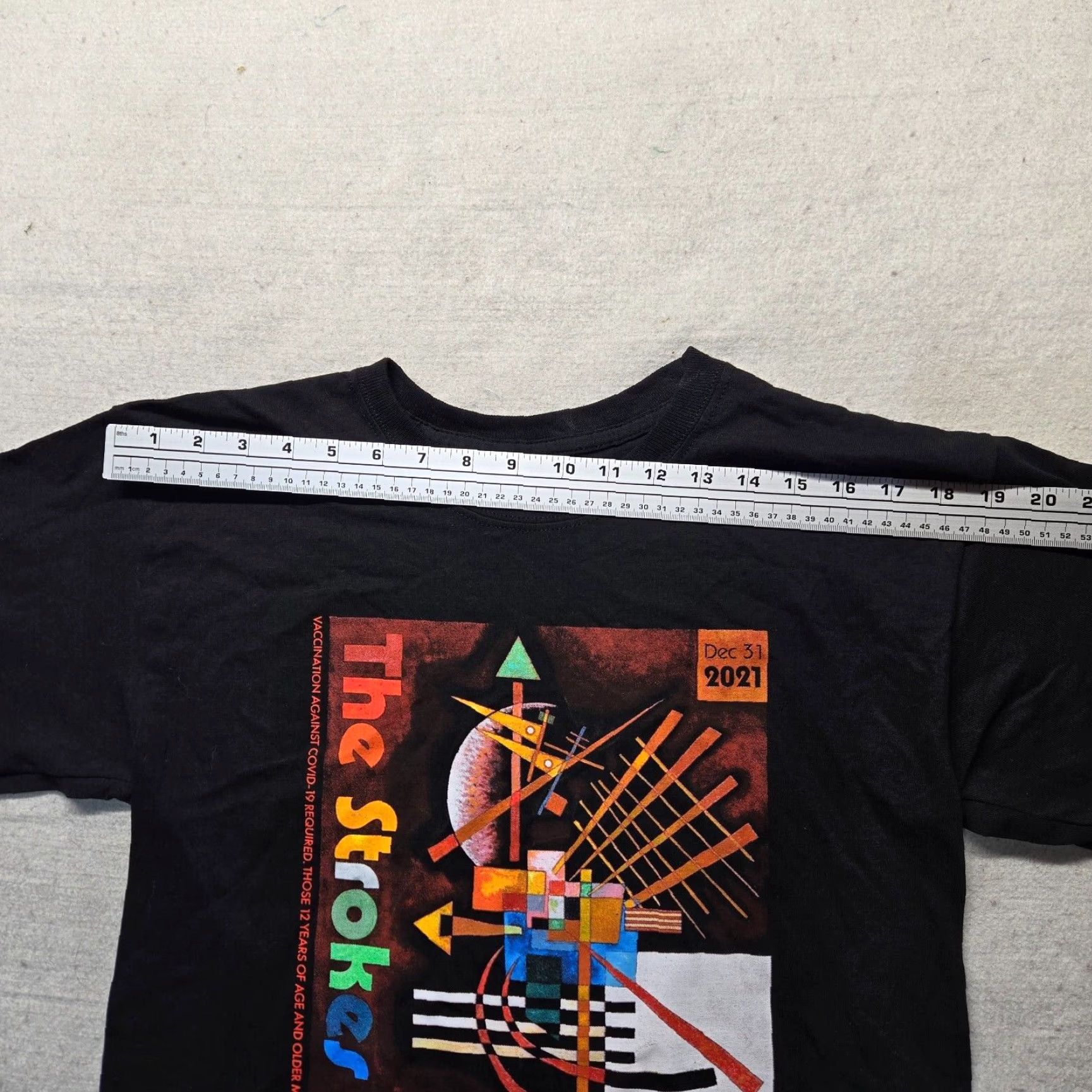Vintage The Strokes Concert Tour Black T-Shirt Brooklyn New Years Eve Ball Band Tee Med Mens Size US M / EU 48-50 / 2 - 7 Thumbnail
