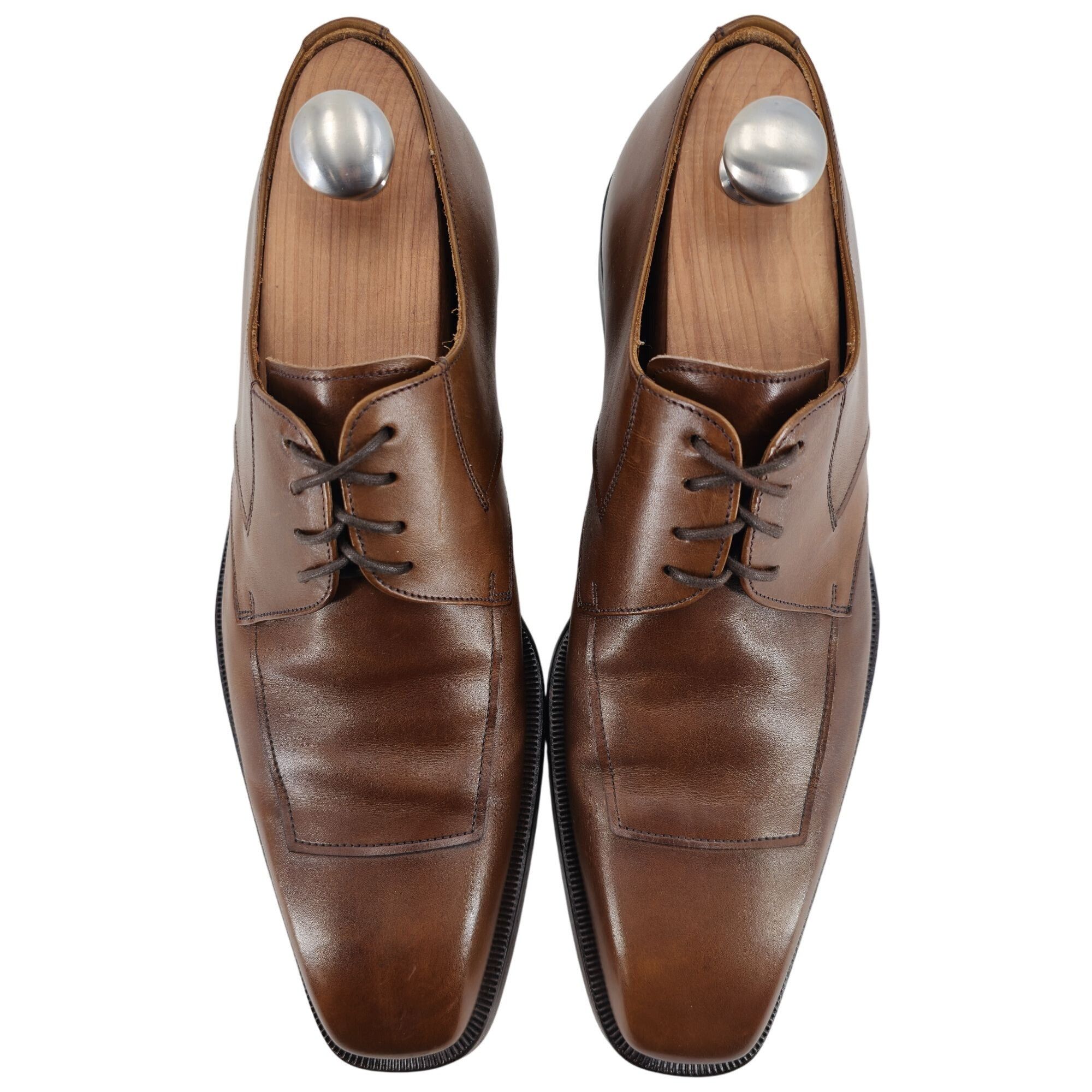 Magnanni Magnanni Spain Dress Shoes Men's 8M Brown Leather Apron-toe Size US 8 / EU 41 - 10 Thumbnail