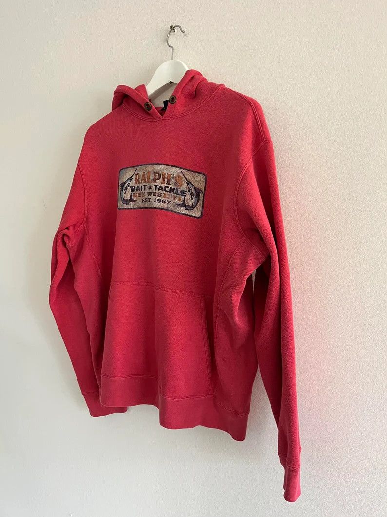 Polo Ralph Lauren Vintage Polo Ralph Lauren - Bait & Tackle Hoodie Size US M / EU 48-50 / 2 - 2 Thumbnail