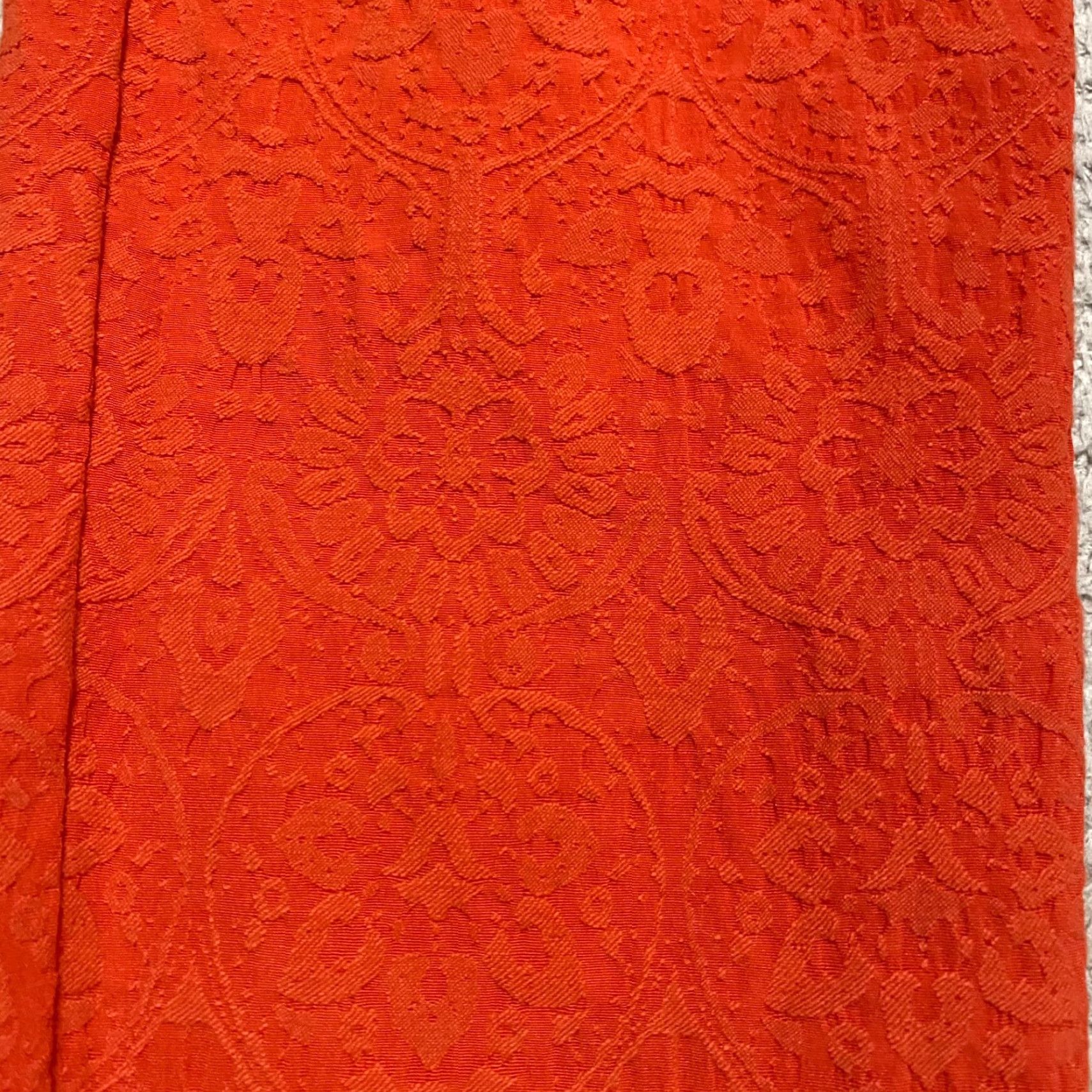 Old Navy VINTAGE Old Navy Womens 6 Dress Pants Orange Jacquard Geometric Mid Rise Business Casual Size 28" / US 6 / IT 42 - 6 Thumbnail