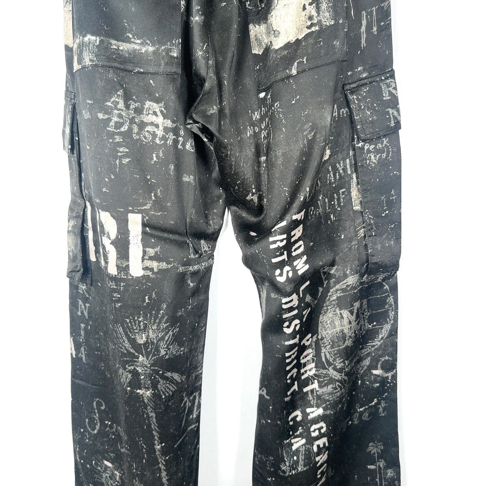 Amiri Amiri Army Stencil Silk Pants Size US 32 / EU 48 - 9 Thumbnail