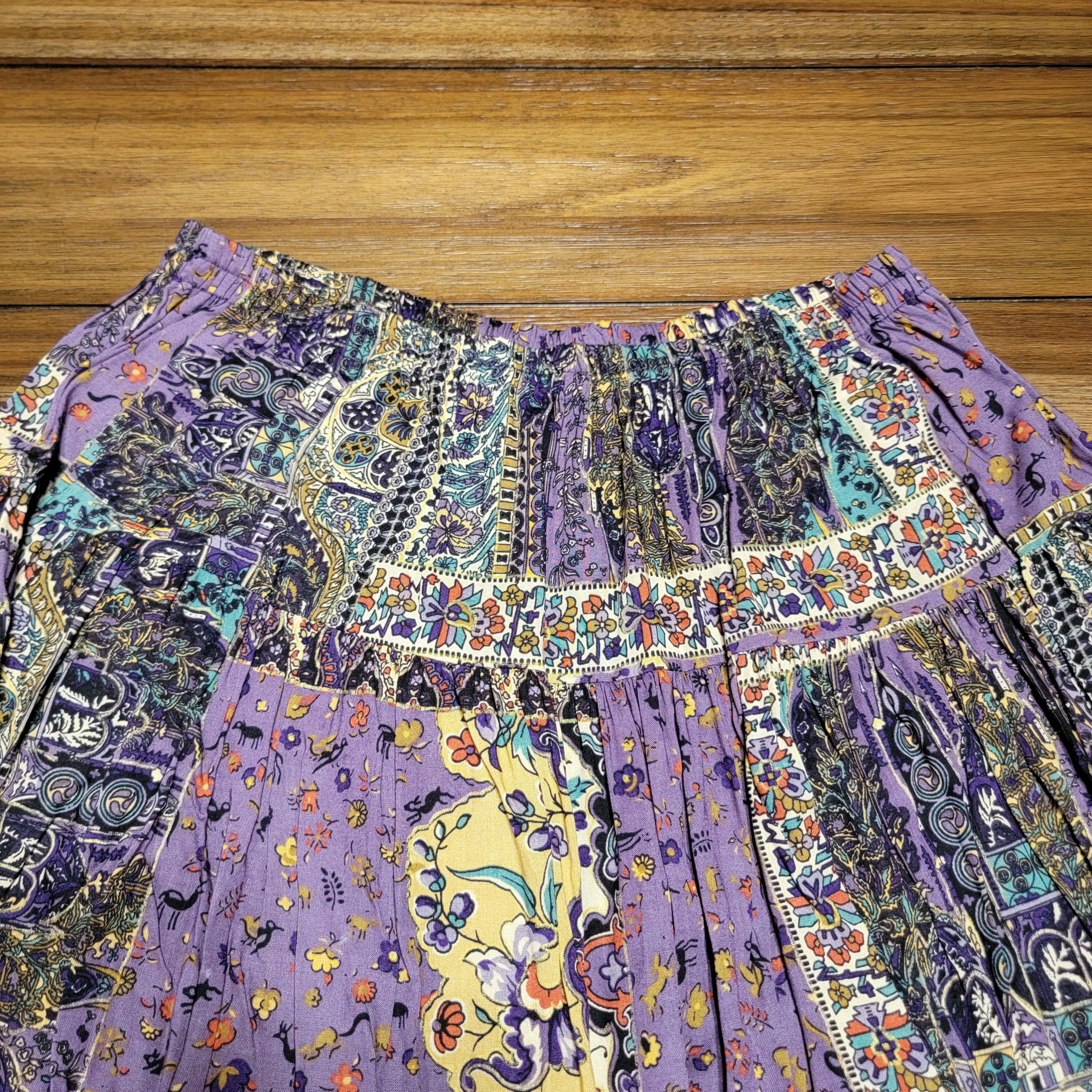 Other Howard Wolf Patchwork Full Length Skirt - Size 10. Size 28" / US 6 / IT 42 - 2 Thumbnail