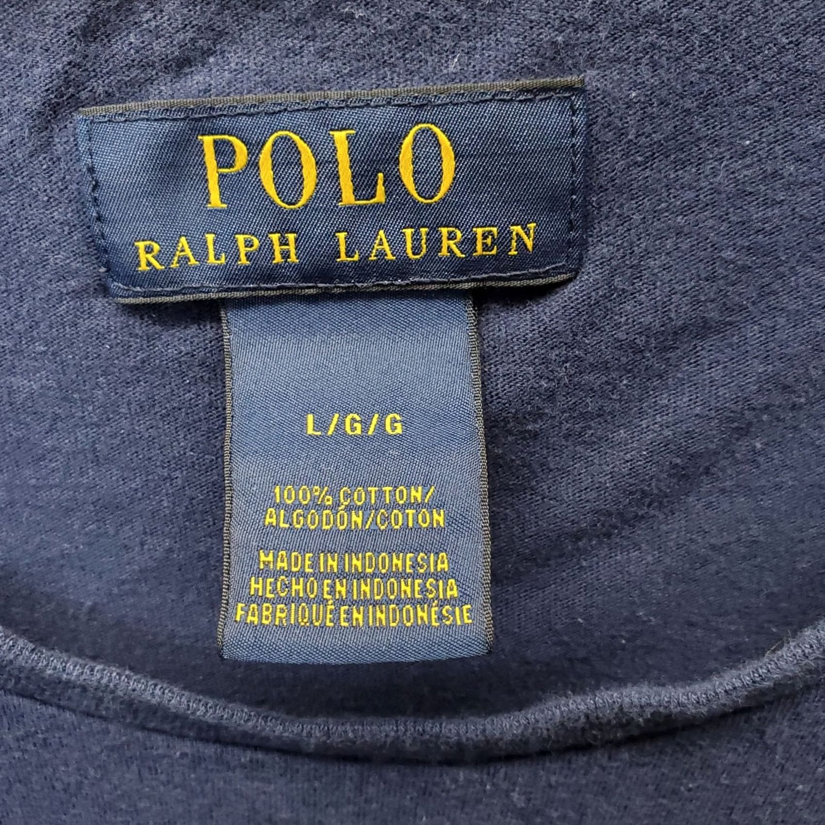 Polo Ralph Lauren Polo Ralph Lauren T-Shirt Mens L Navy Long Sleeve Pony Logo Crew Neck Pullover Size US L / EU 52-54 / 3 - 4 Thumbnail