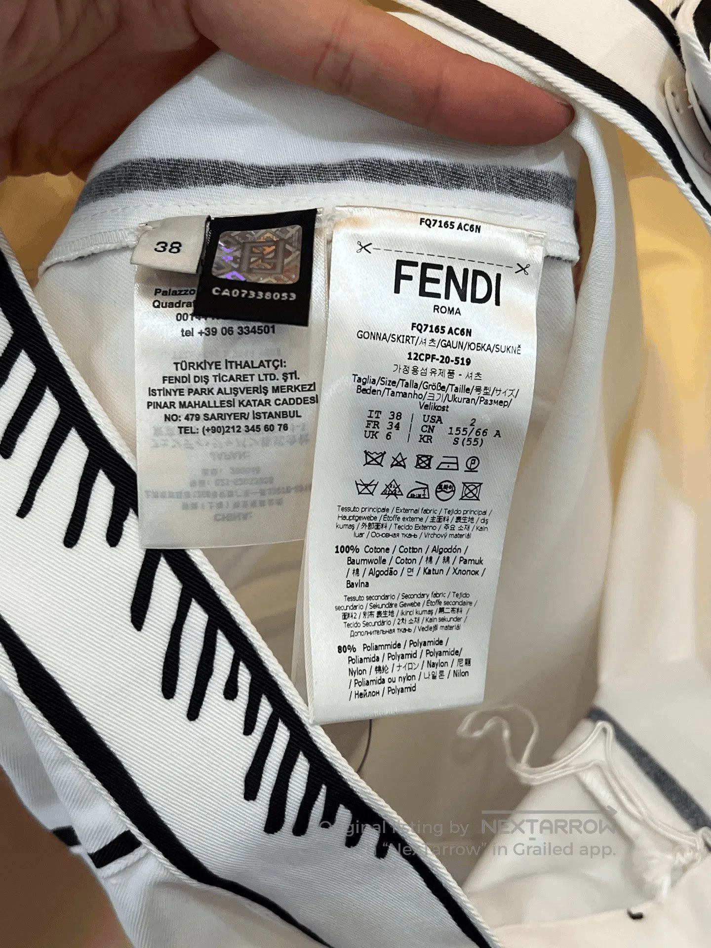 Fendi Fendi California Sky Skirt. Size 37" - 6 Thumbnail