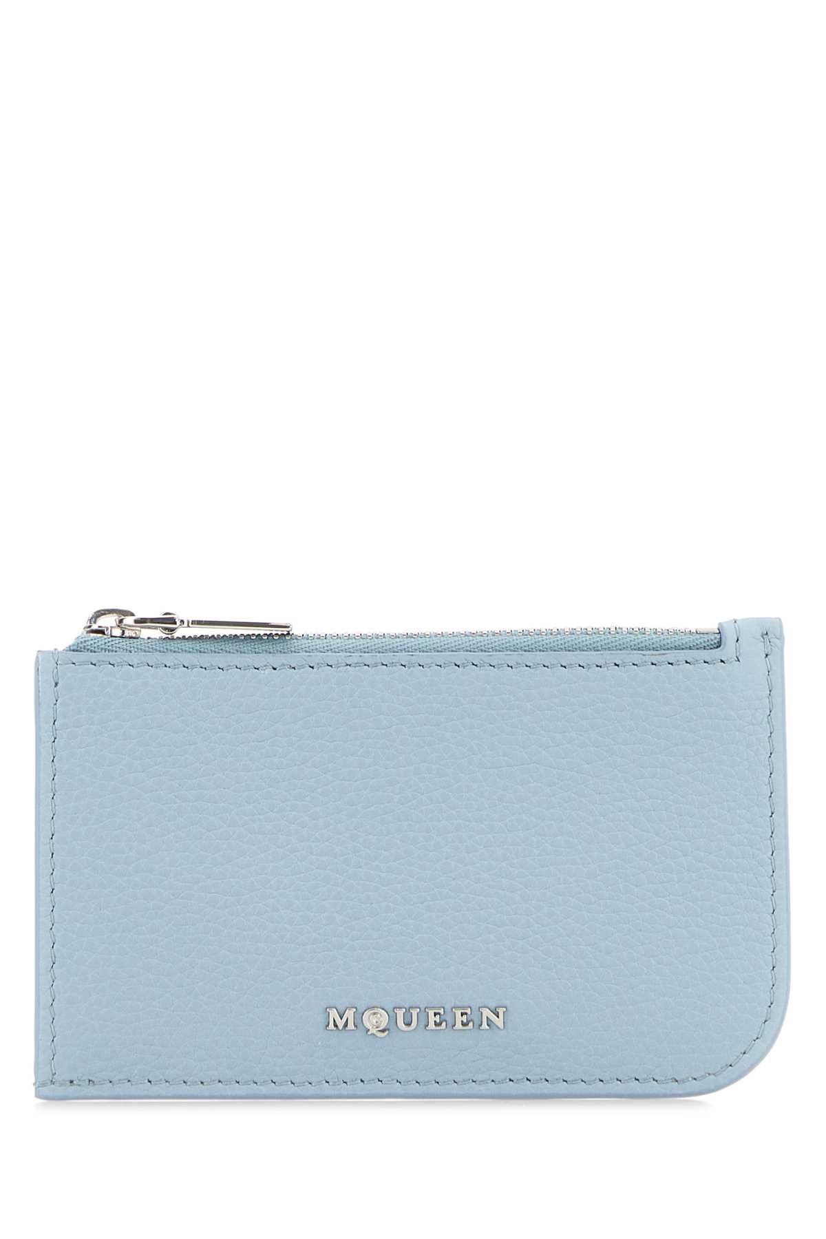 Alexander McQueen Light Blue Leather Card Holder Size ONE SIZE - 1 Thumbnail