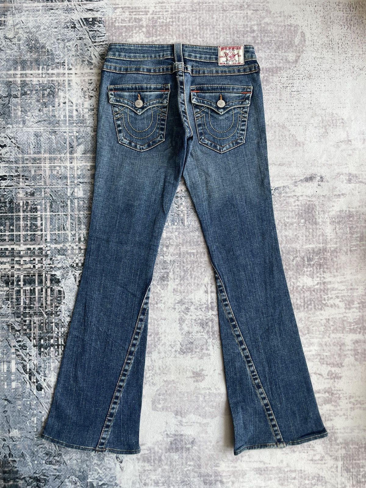 image of Distressed Denim x True Religion Joey Flare Denim Jeans, Men's (Size 28)