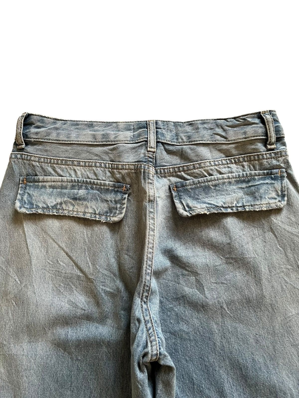 Zara SALES🔥Vintage Zara Faded Wash Cargo Style Baggy Jeans Size US 29 - 8 Thumbnail