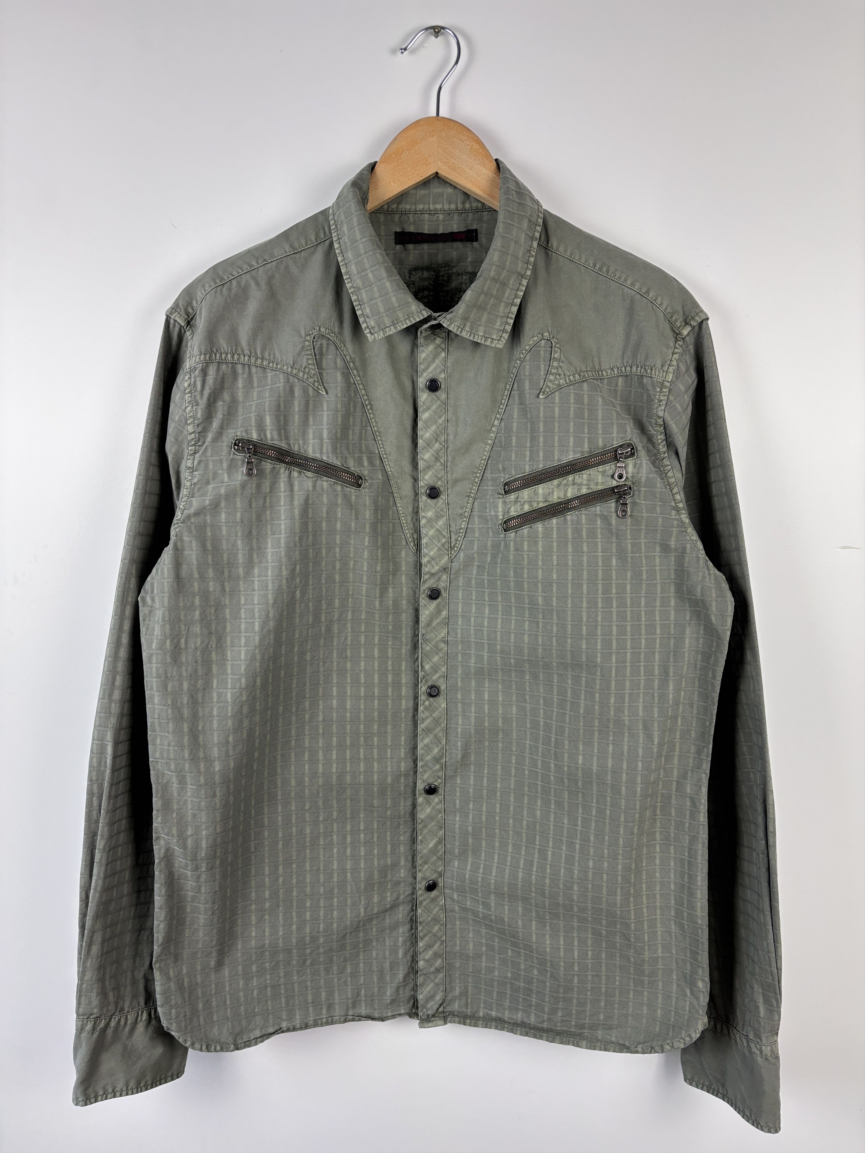 Levi's Levis Disaffected Europe Tour 2008 Pearl Snap Western Shirt Size US L / EU 52-54 / 3 - 2 Thumbnail
