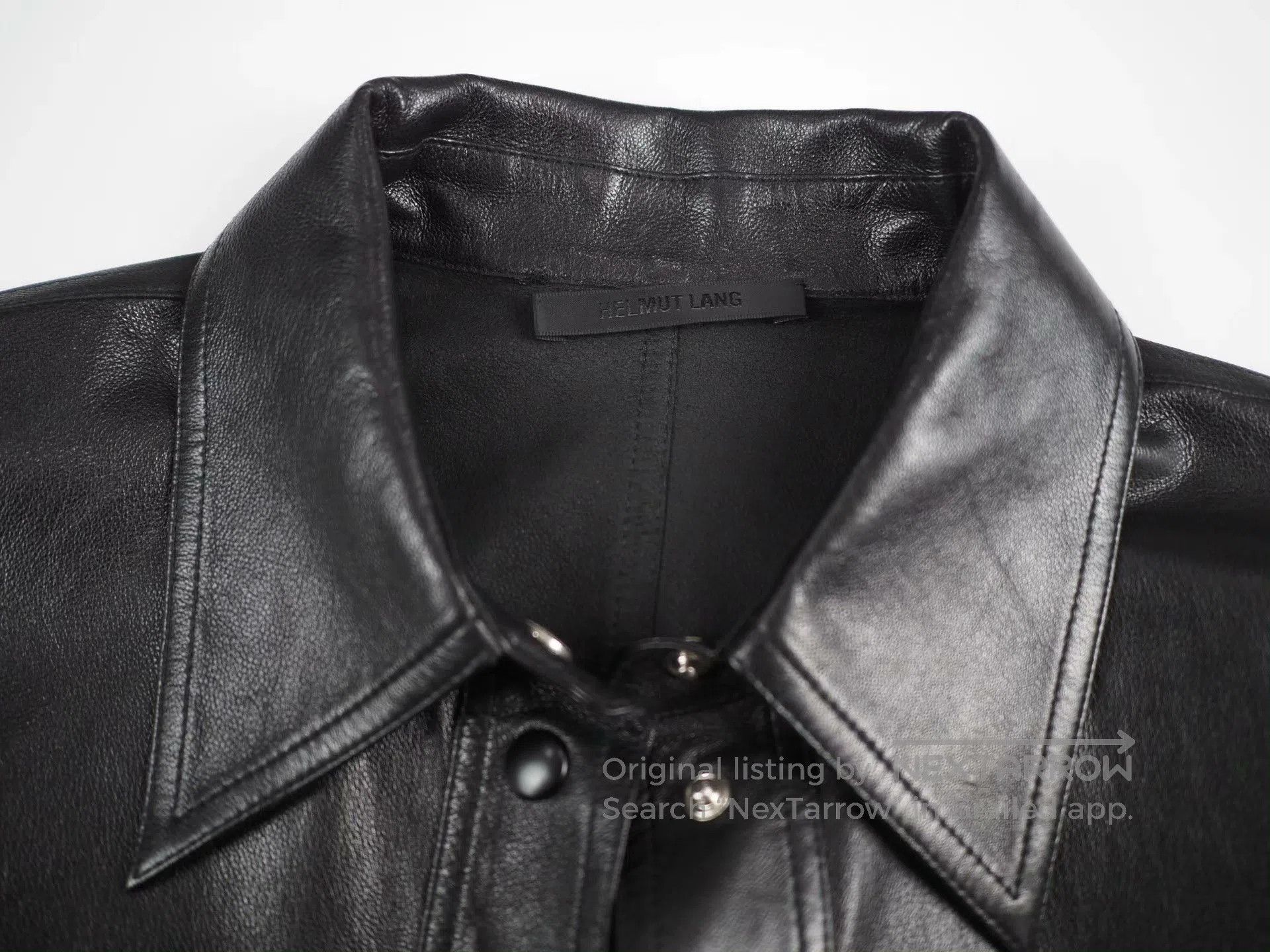 Helmut Lang Helmut Lang FW23 Sheep Leather Shirt Jacket. Size M / US 6-8 / IT 42-44 - 7 Thumbnail