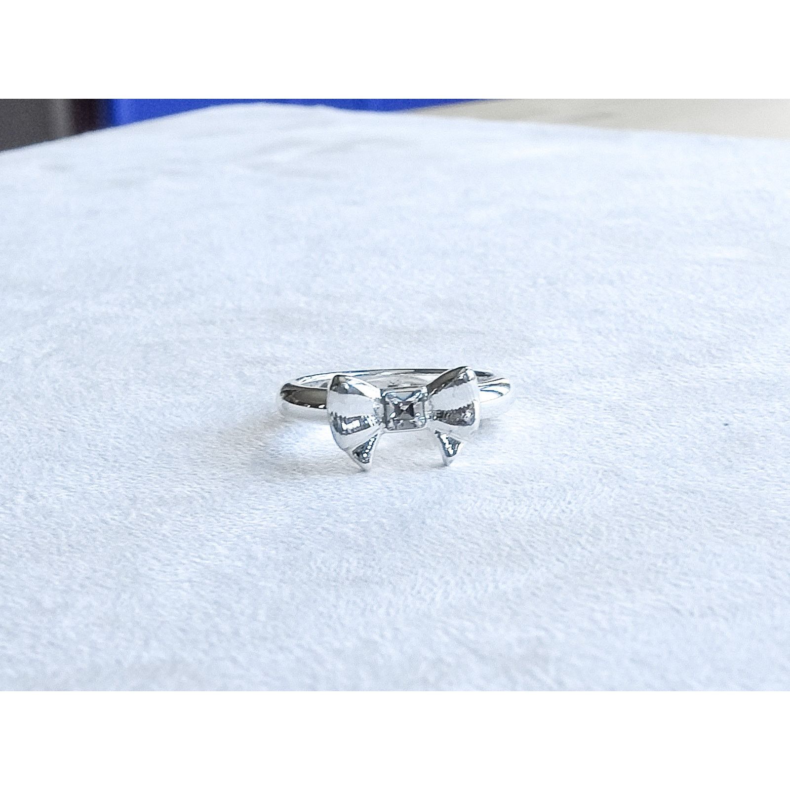 Brighton Brighton Bow Tie Ring Silver Plated Size 5.75 Cute Size ONE SIZE - 1 Thumbnail