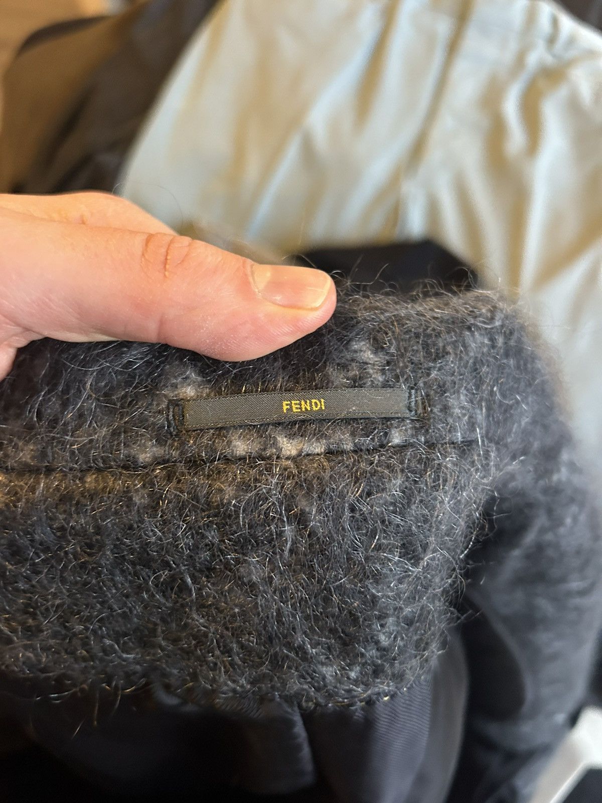 Fendi Fendi Mohair Blend Double-Breasted Coat Size US M / EU 48-50 / 2 - 15 Thumbnail