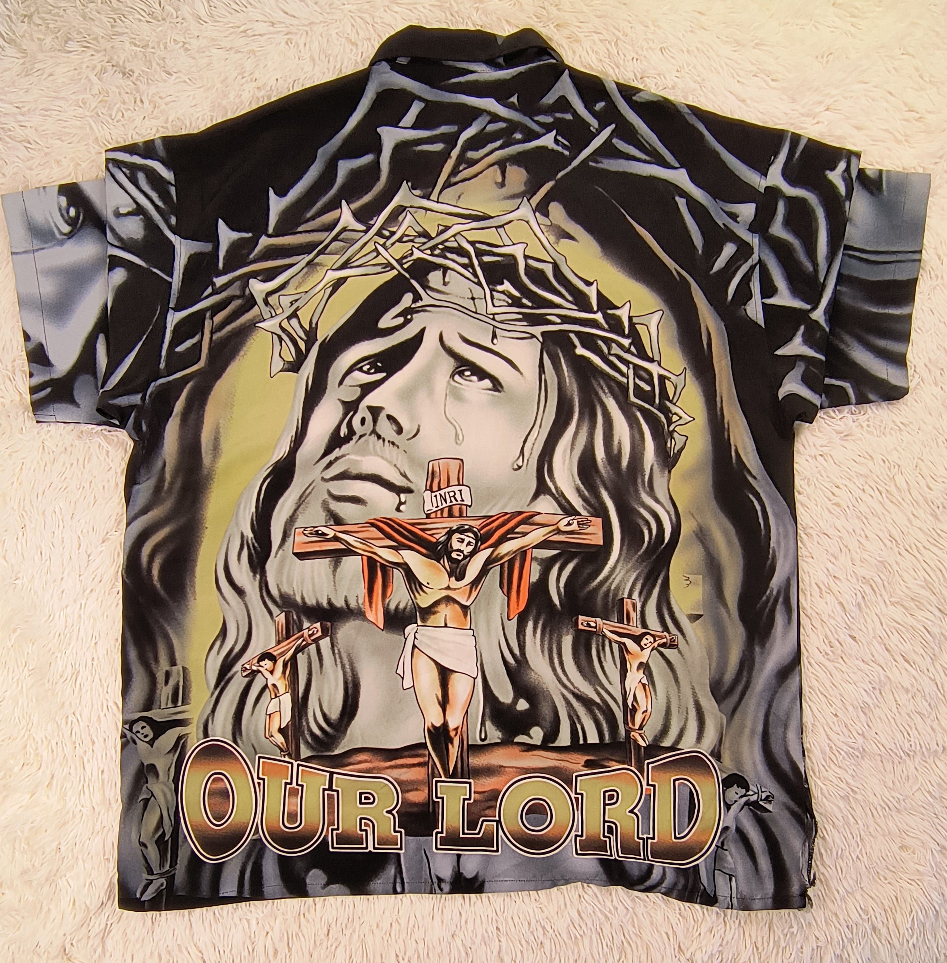 Vintage Vintage Y2K our lord Jesus Christ shirt Size US XL / EU 56 / 4 - 6 Thumbnail