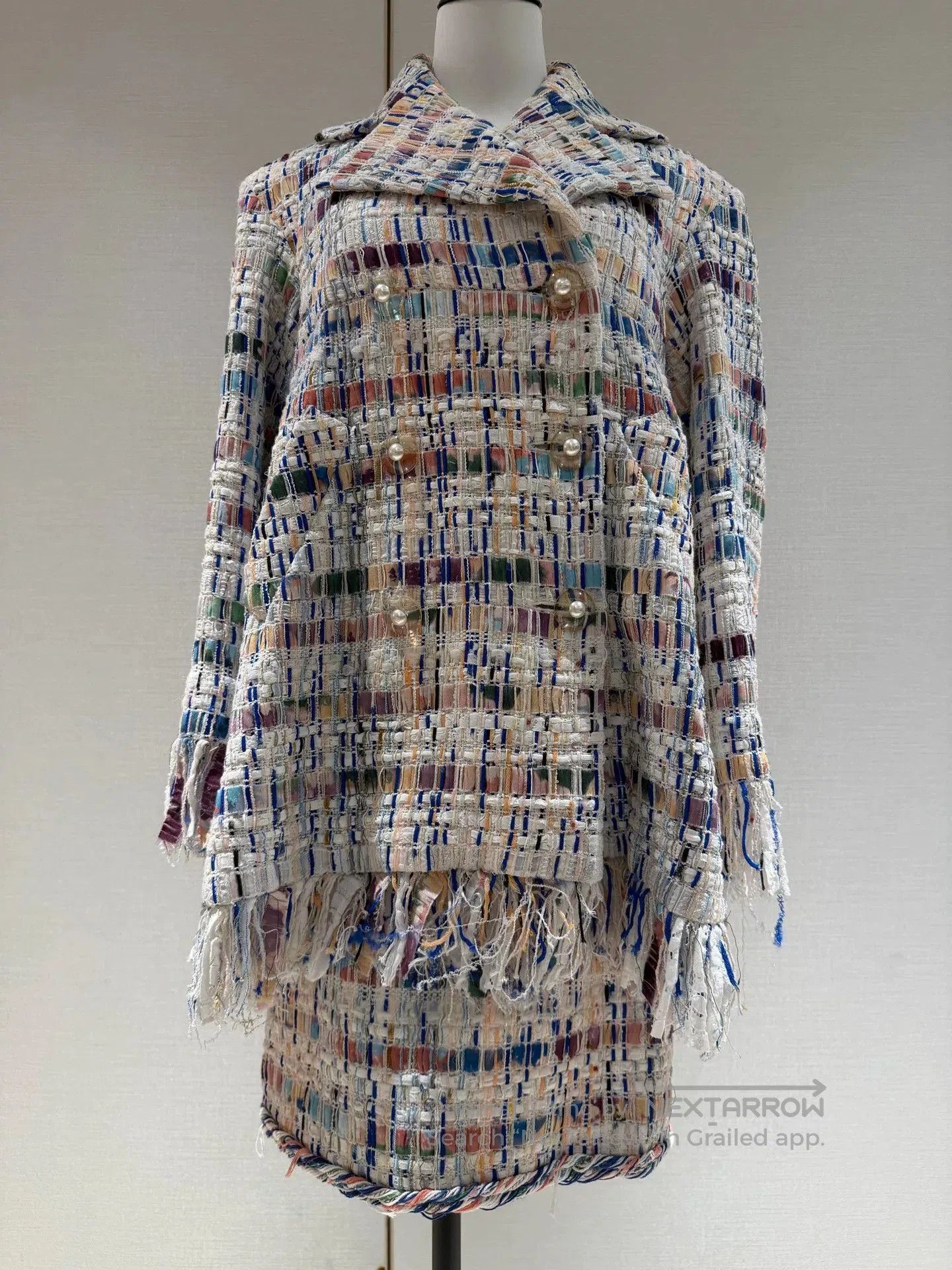 Chanel Chanel Waterfall Lesage Tweed Skirt. Size US 38 / EU 54 - 1 Thumbnail
