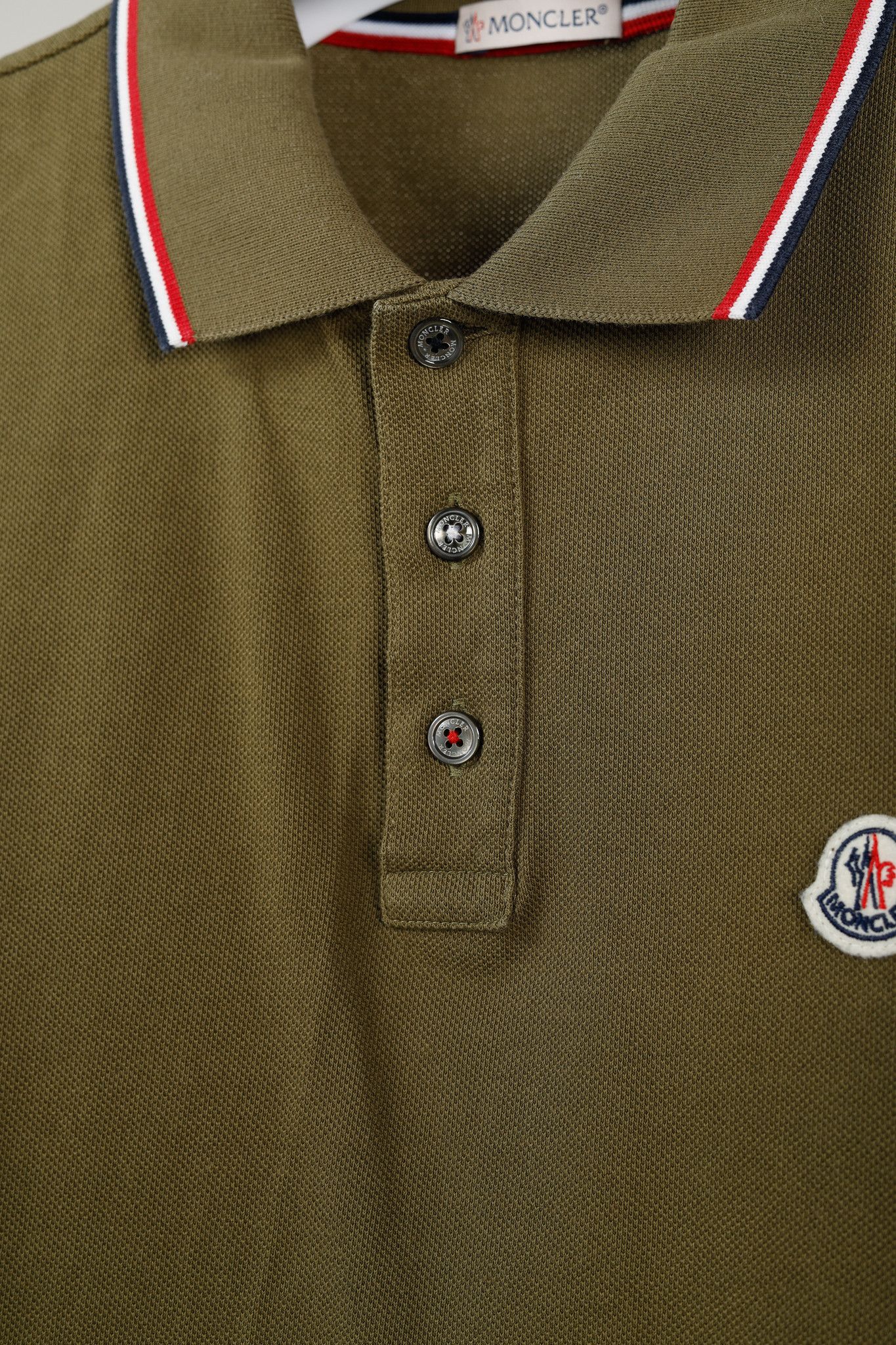 Moncler Moncler Maglia Polo Manica Corta Trimmed Cotton Polo Shirt Size US M / EU 48-50 / 2 - 8 Thumbnail