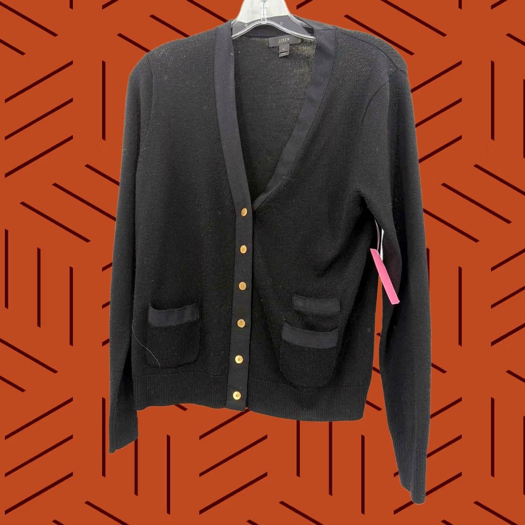 Vintage J Crew Cardigan Sweater Medium Black Pre-Owned Size Size M / US 6-8 / IT 42-44 - 1 Thumbnail