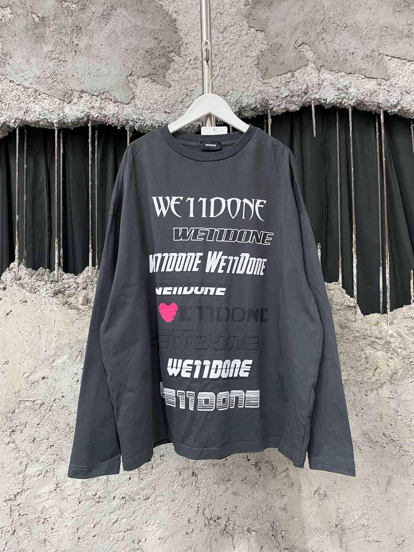 WE11DONE we11 done long sleeve shirt in gray Size US S / EU 44-46 / 1 - 1 Thumbnail