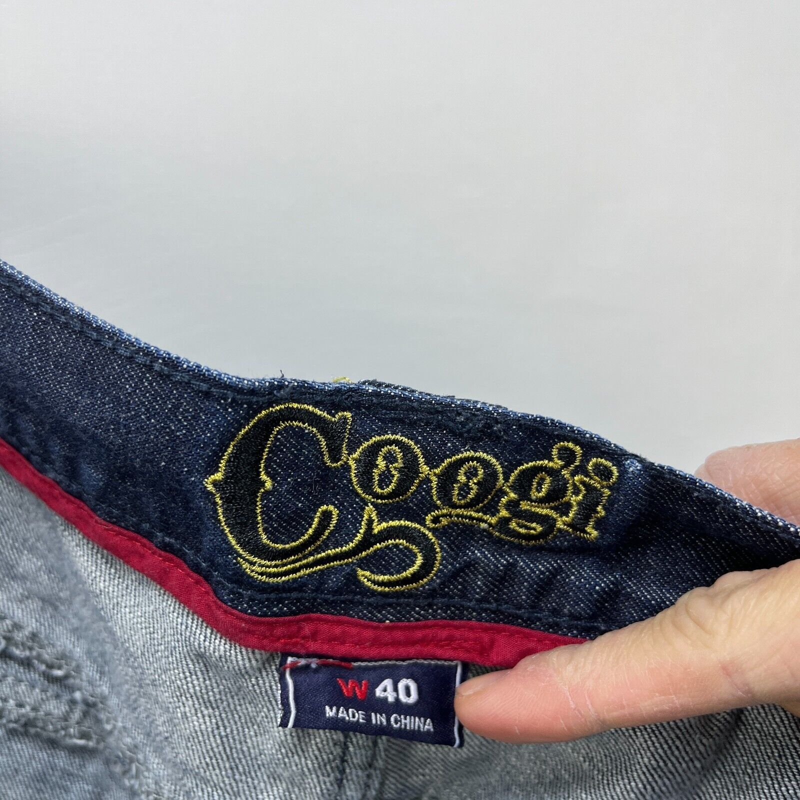 Coogi × Vintage Vintage Y2K Coogi Baggy Denim Jean Shorts 40 HipHop Wide Leg Size US 40 / EU 56 - 15 Thumbnail
