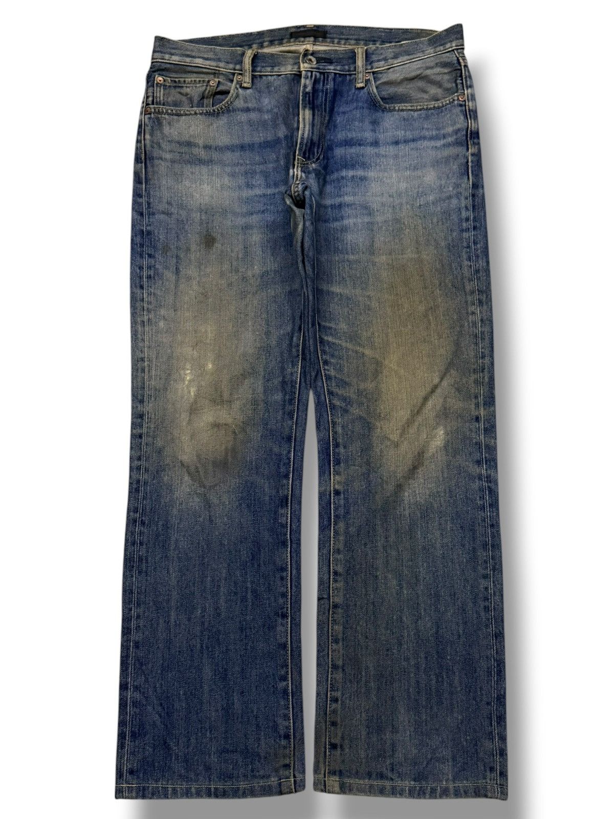 Uniqlo Vintage Uniqlo Jeans Denim | Relaxed Regular Straight | W36 Size US 36 / EU 52 - 2 Thumbnail
