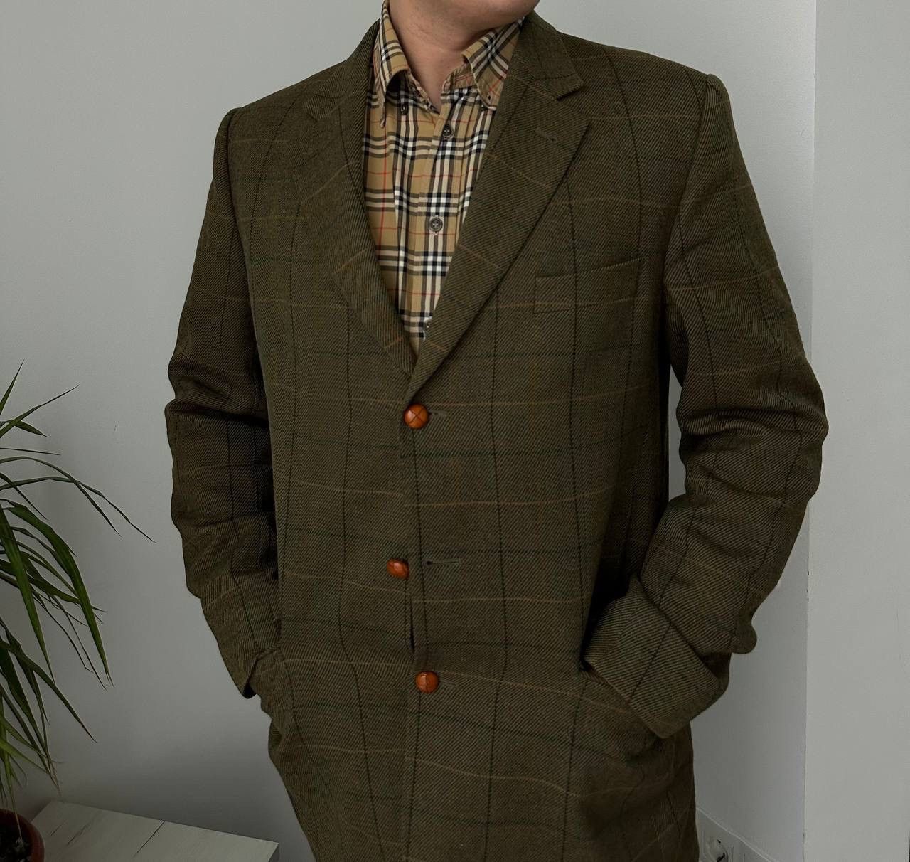 Burberry × Vintage Vintage Blazer Burberry Mens Eckerle Herrenmoden Jacket Size 38R - 7 Thumbnail