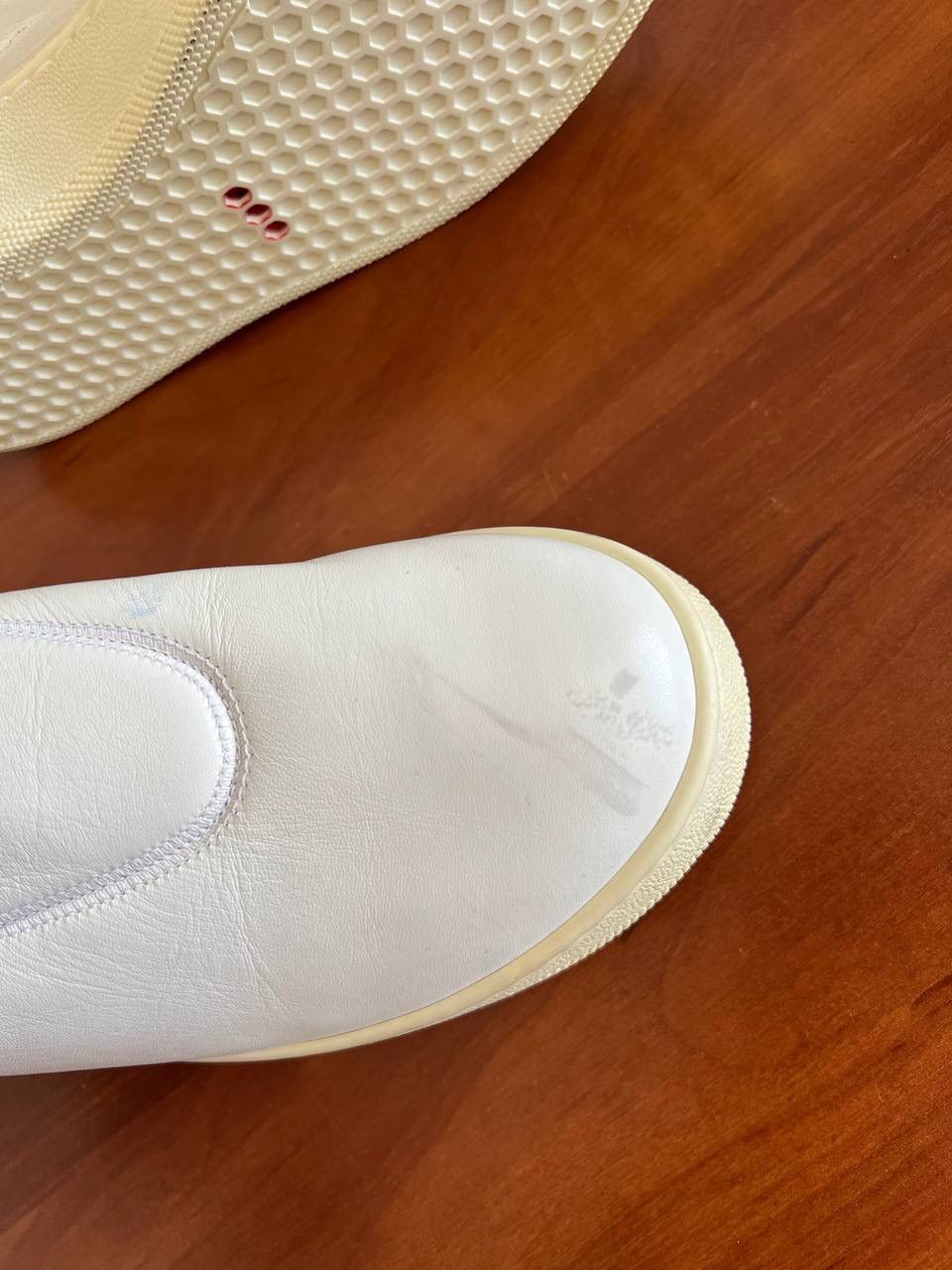 Celine CELINE BY PHOEBE PHILO WHITE LEATHER SNEAKERS SLIP-ON SZ 36 Size US 6 / IT 36 - 9 Thumbnail