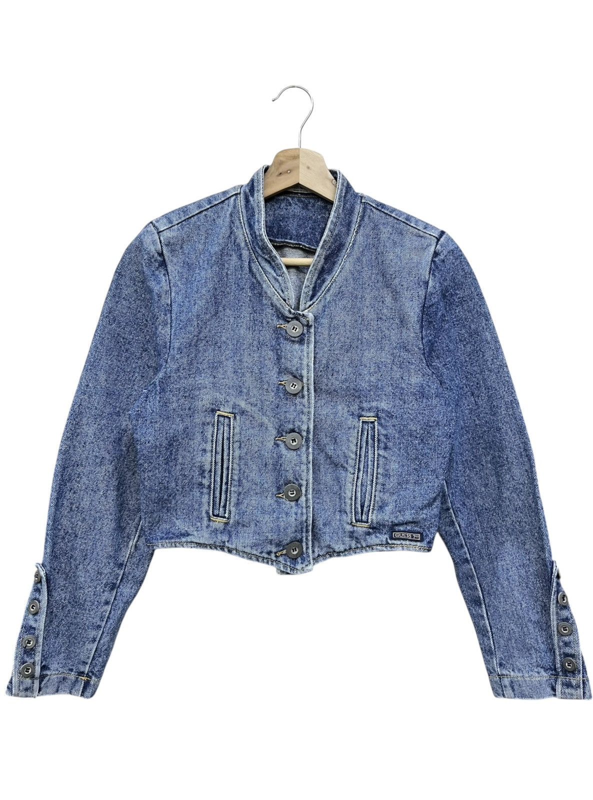 Vtg 80s Guess Georges Marciano Denim Jacket Made in USA Sz S