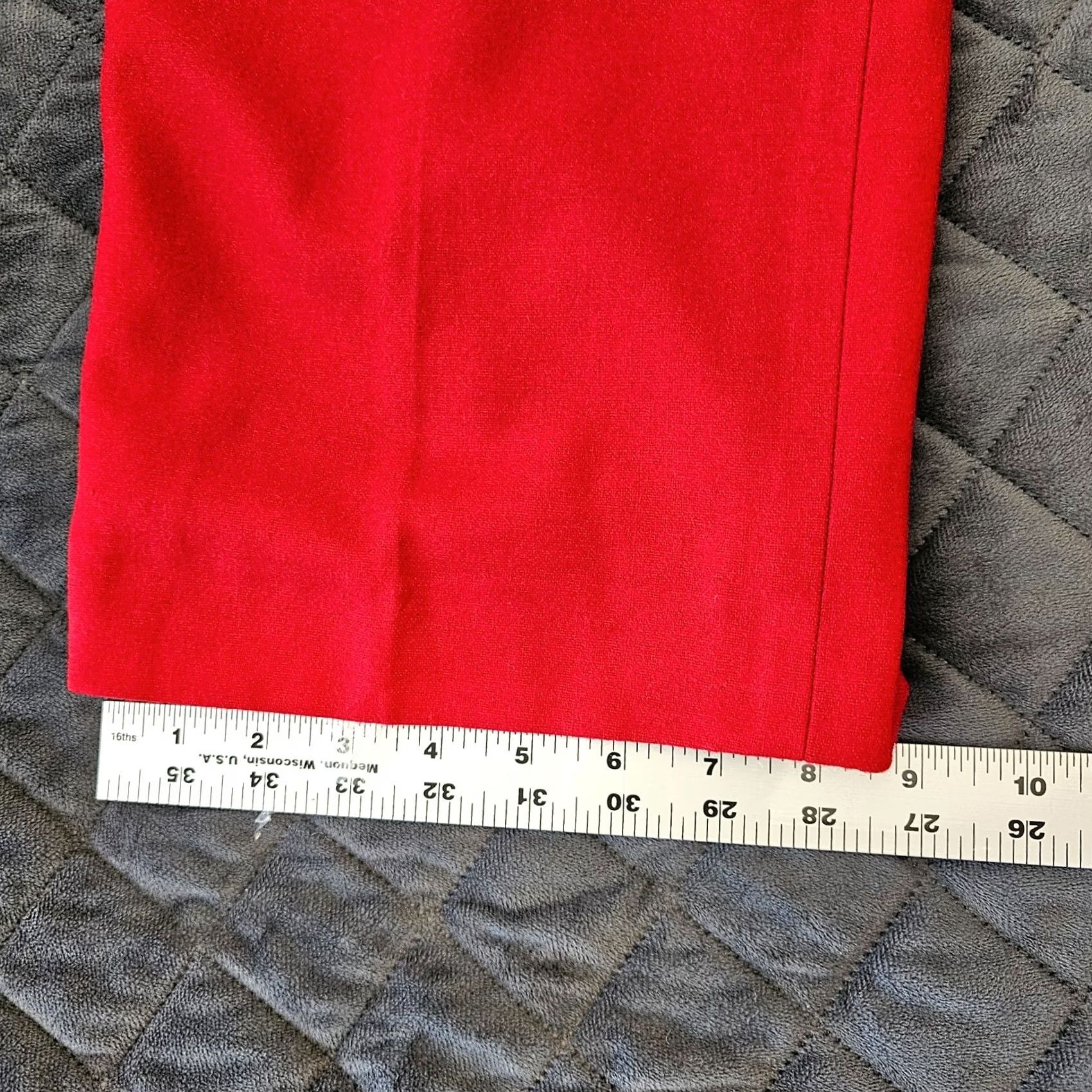 Vintage VINTAGE Harve Benard Wool Lined High Waist Trousers Red Size 12 Women Dress Pants Size 34" / US 12 / IT 48 - 7 Thumbnail
