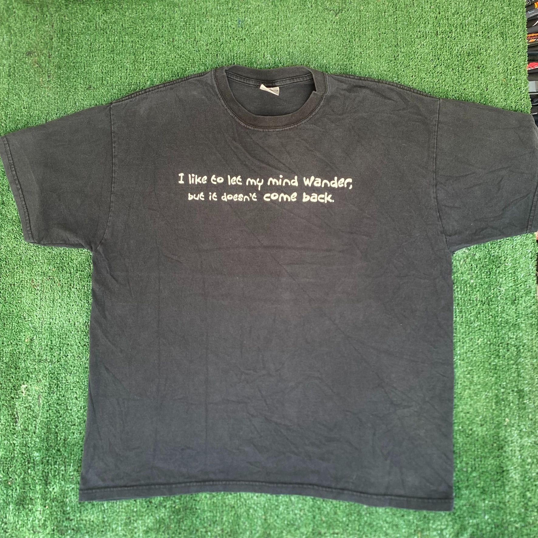 Jerzees Vintage Y2K Crazy Humor Shirt Funny ADHD Ironic Grunge Tee Size US XL / EU 56 / 4 - 1 Thumbnail