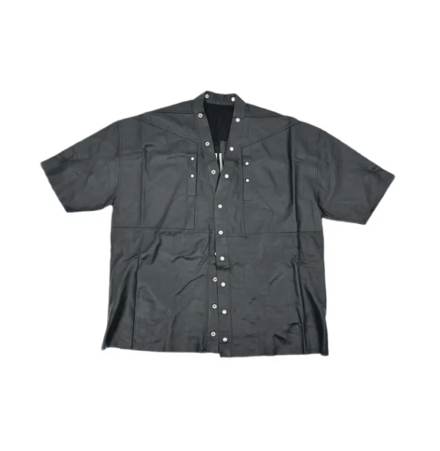 Rick Owens Rick Owens single-breasted short-sleeve shirt Size US M / EU 48-50 / 2 - 3 Thumbnail
